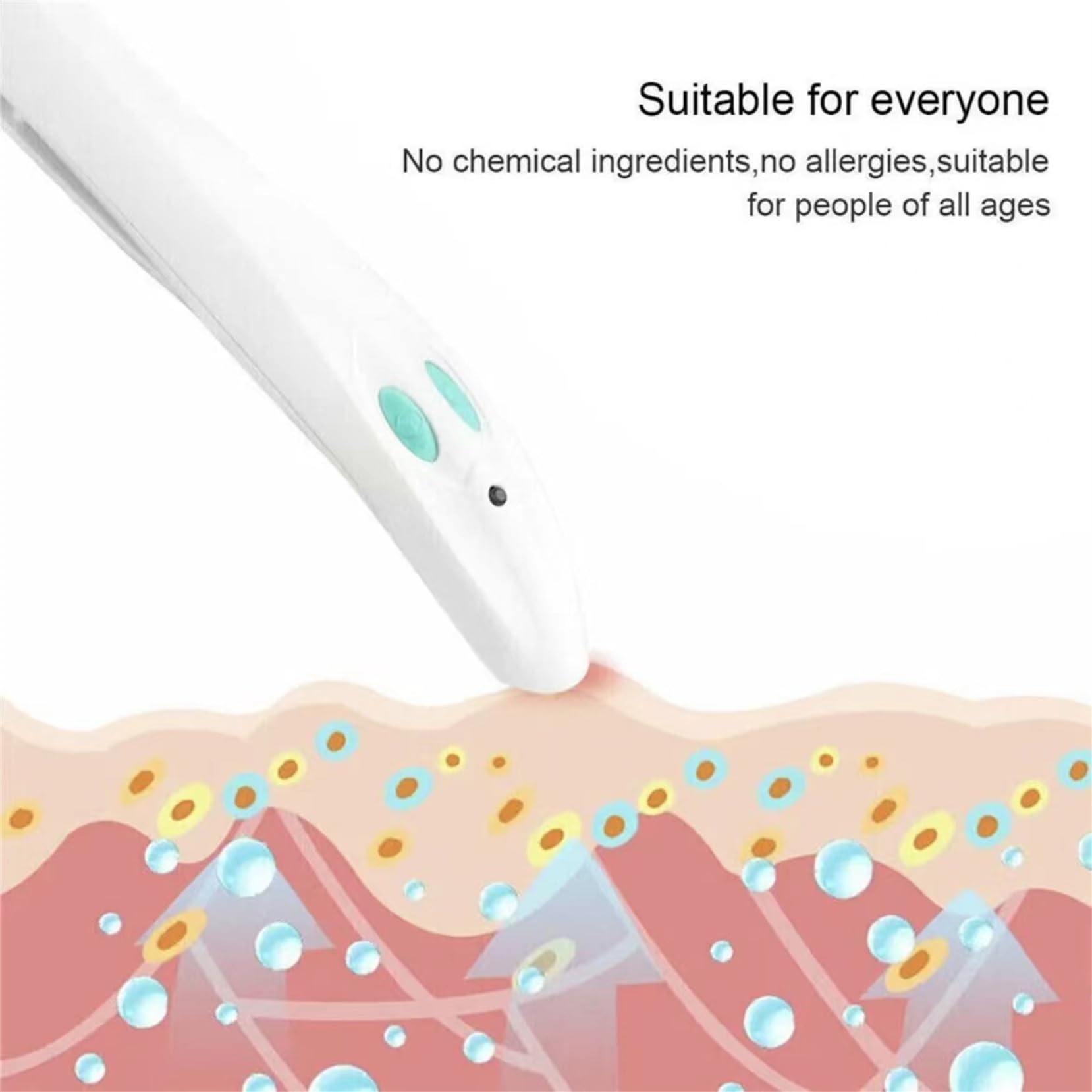 Portable Anti-Itch Pen for Bug Bites – Electronic Relief Device for Mosquito, Bee, Spider & Ant Stings, Chemical-Free Pain Relief, Instant Soothing (White) - Image 4