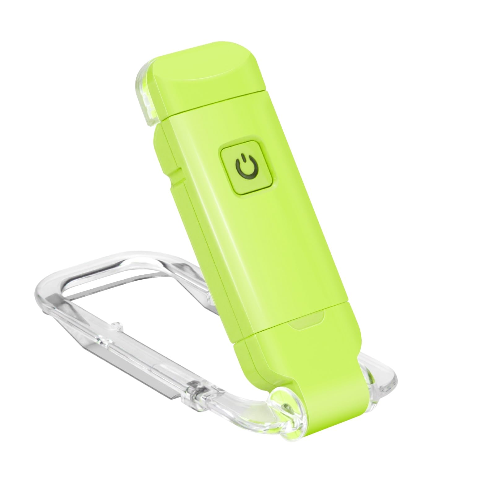 Rechargeable LED Book Light with Dimmable Warm White & Amber Modes – USB-Powered Clip-On Reading Lamp for Books, Sheet Music & Travel (Green) - Image 1