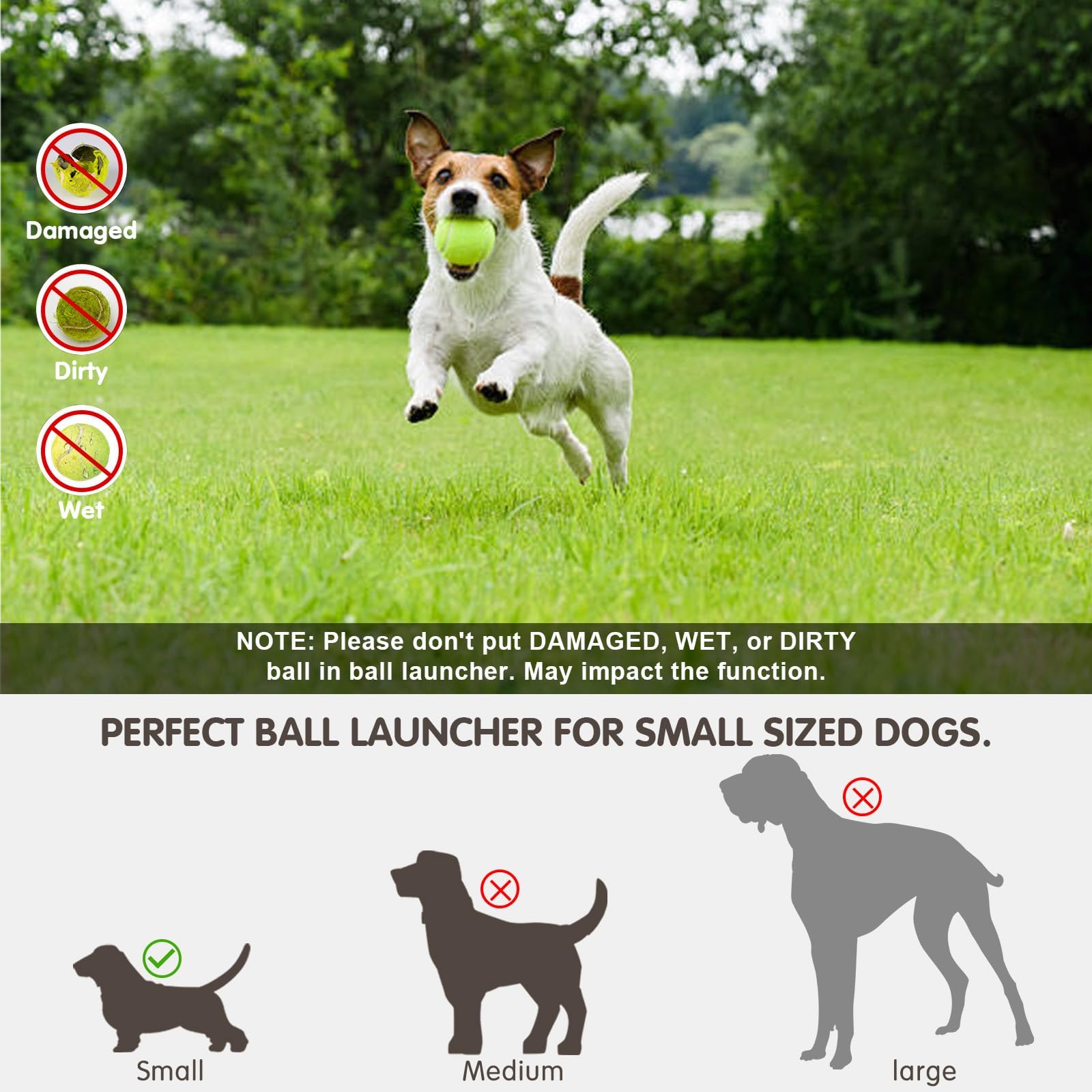 Automatic Dog Ball Launcher with 15 Mini Tennis Balls & Mesh Bag – Rechargeable Pet Toy for Small Dogs, Adjustable Launch Distance, Interactive Play (Blue) - Image 7