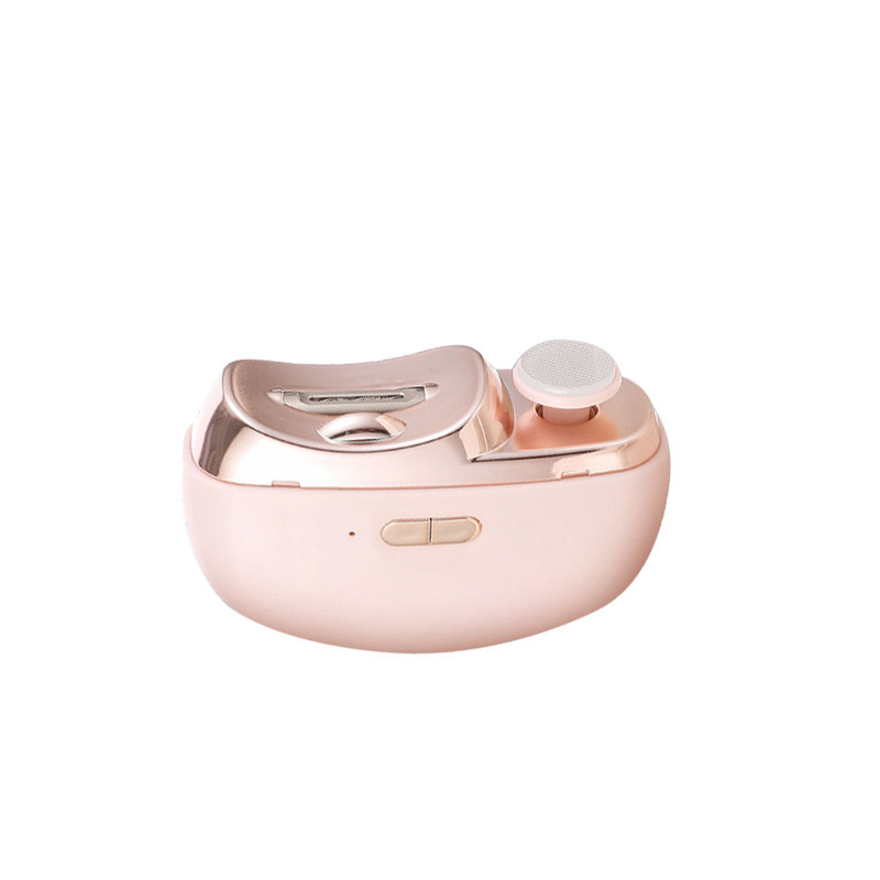 3-in-1 Electric Nail Trimmer for Kids, Adults & Seniors – Auto Nail Clipper with Polish Plate, Dust Collector, LED Light, Whisper-Quiet 40dB Operation, USB-C Rechargeable, Safe for Sensitive Nails (Pink) - Image 1