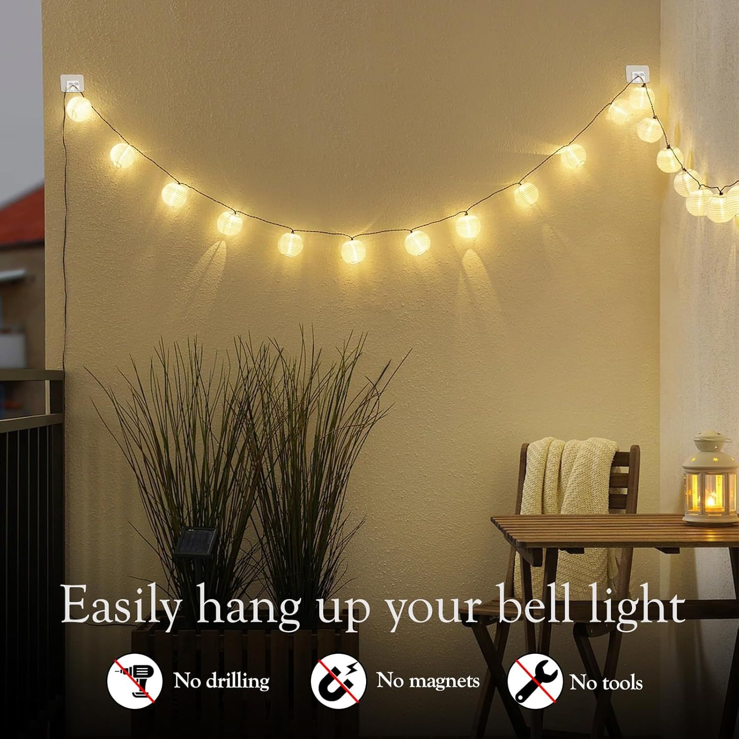 100PCS Heavy Duty Clear Adhesive Hooks for Outdoor String Lights, Cable Management Clips, Waterproof & UV-Resistant Wire Organizer for Holiday Decor (Transparent) - Image 7