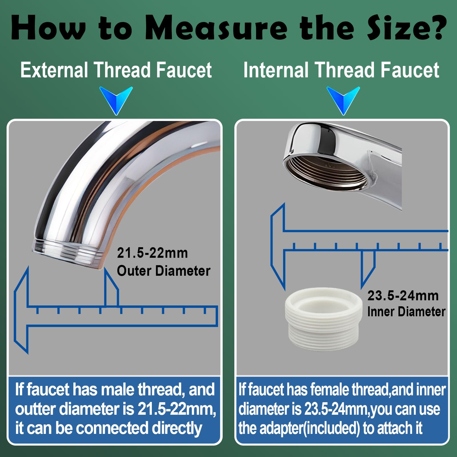 Multi-Function Rotating Faucet Aerator – 360° Swivel Kitchen Sink Extender with Adjustable Flow Modes, 3-inch & 7-inch Lengths, Anti-Splash Sprayer for Washing, Cleaning, and Filling (Silver,Short) - Image 5