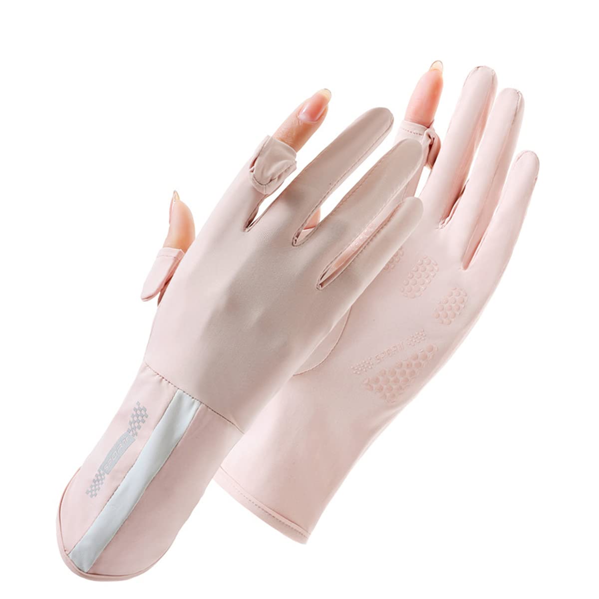 UV Protective Driving Gloves for Women – UPF 50+ Sunscreen Gloves with Touchscreen Function & Anti-Slip Palm, Long Cuff for Hiking, Cycling, Fishing, Golfing (Pink) - Image 1