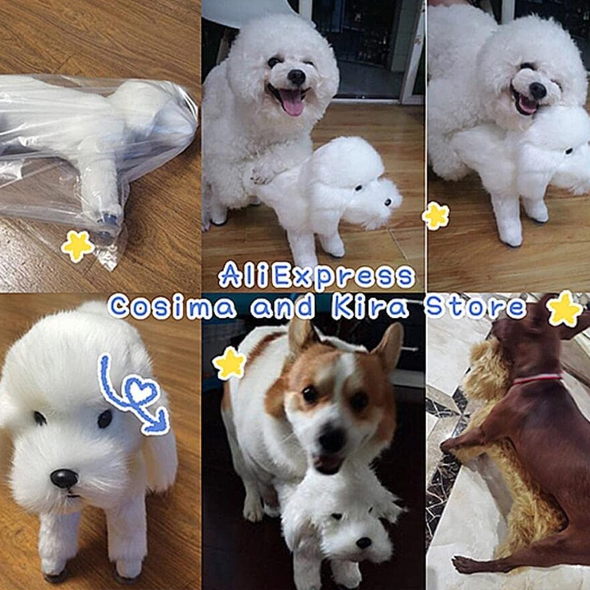 Pet Behavioral Support Doll – Realistic Canine Companion Toy for Stress Relief, Made of TPE Silicone & Soft Fur, Stable Suction Base, 1:1 Anatomical Design, for Small to Medium Dogs (White, Channel Height 13cm) - Image 8