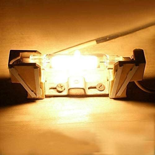 2PCS 10W R7S LED COB Bulb, Dimmable 78mm Double-Ended J-Type T3 Lamp, 100W Halogen Equivalent, 1000LM 6000K Daylight for Floodlight & Landscape Lighting (Yellow) - Image 5