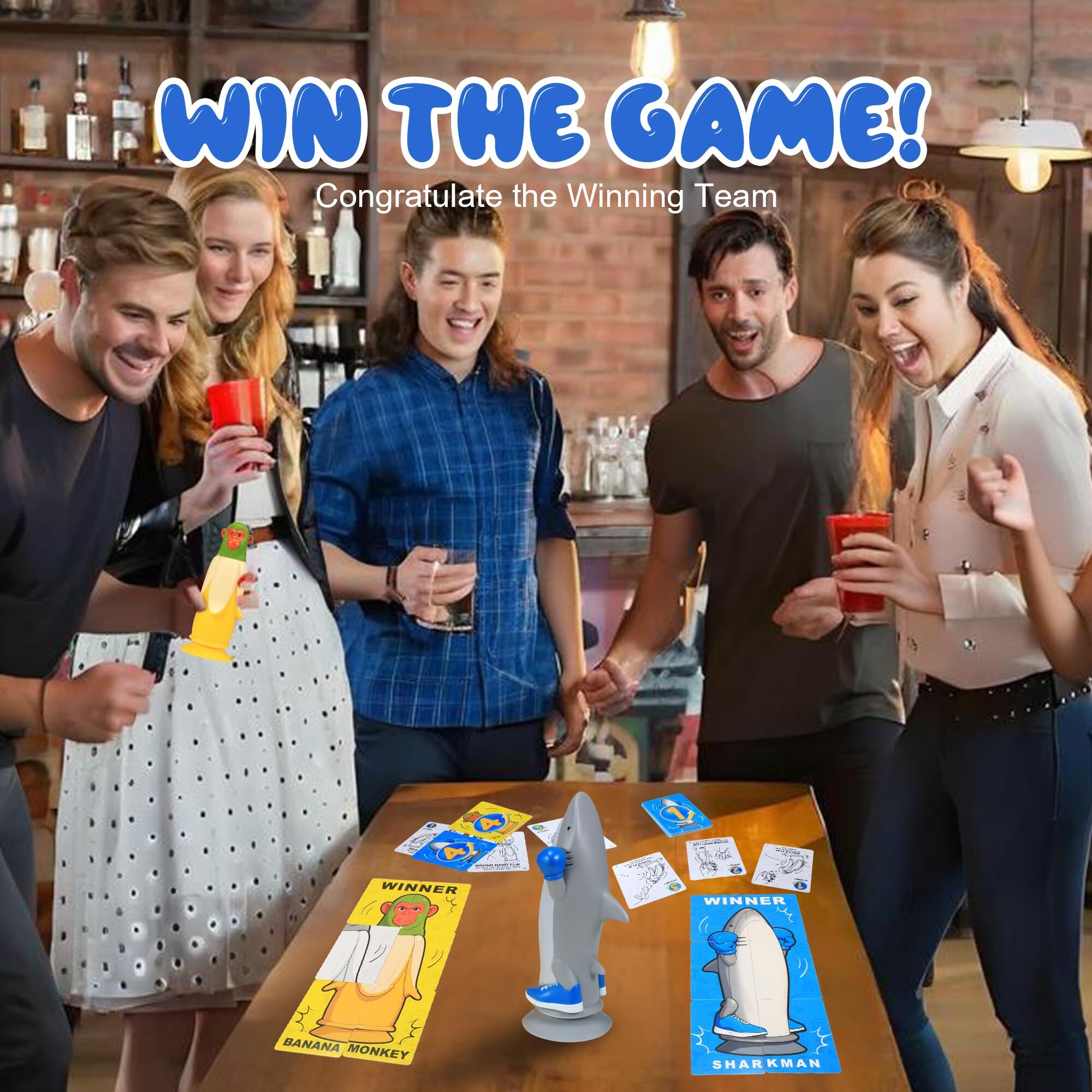 Banana Monkey vs Sharkman Flip Game – Fun Toss & Flip Challenge for Family, Party & Group Play | Other Action Games Available In-Store - Image 4