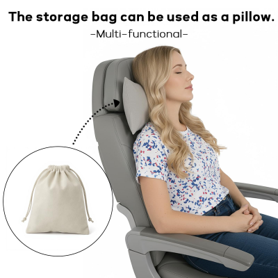 Premium Travel Blanket – Ultra-Soft Knit Wrap for Airplane, Car, Office Naps, and Gifts – Lightweight, Breathable, and Stylish with Storage Bag (Khaki) - Image 4