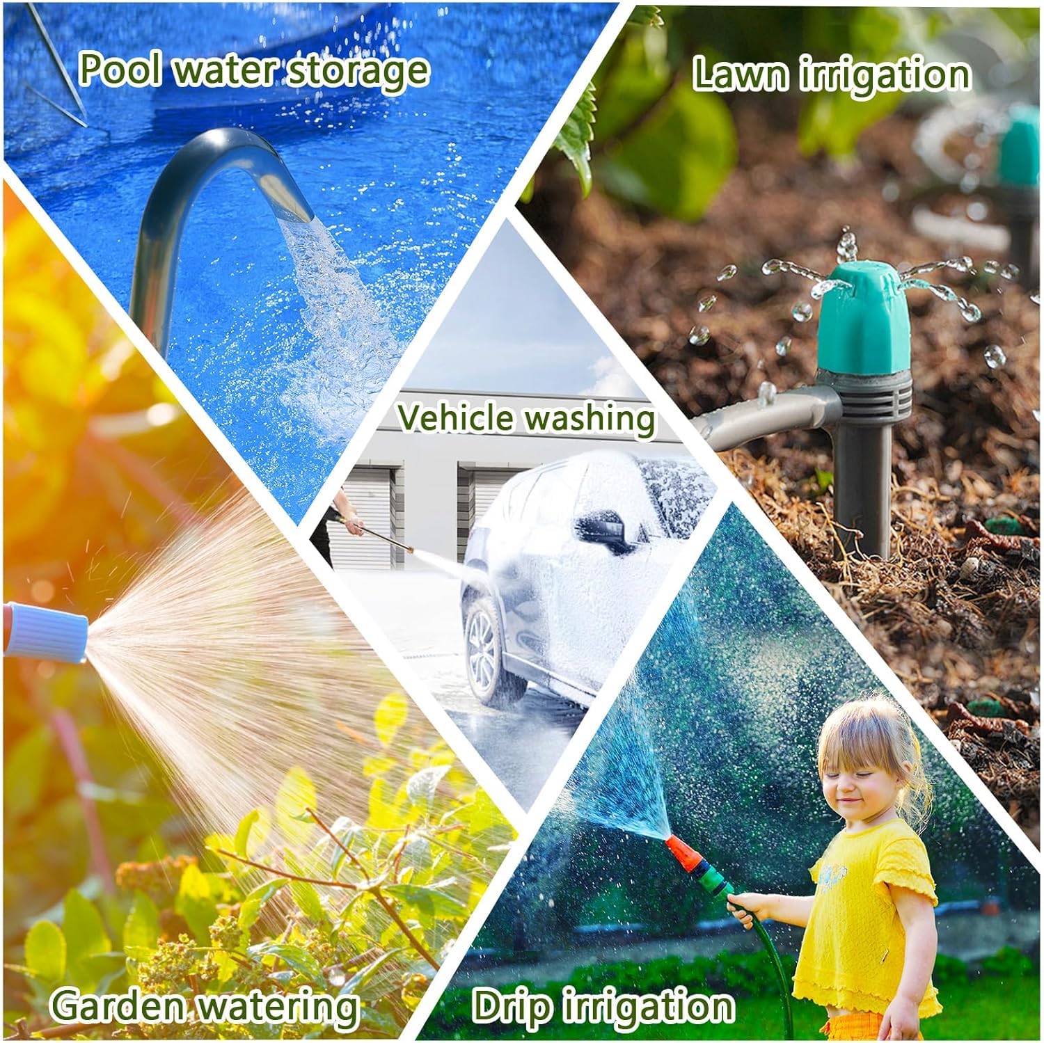 Smart Outdoor Watering Timer with Rain Delay & Manual Mode – Automatic Garden Irrigation Controller for Lawn, Patio, Pool and Vegetable Garden (Yellow) - Image 6