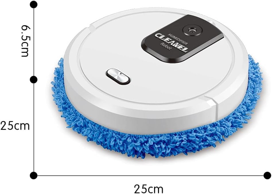 Smart Mopping Robot with Spray & Humidifier – Automatic Floor Cleaner for Hard Floors, Dry and Wet Cleaning, Pet Hair Removal, Compact Design (White) - Image 4
