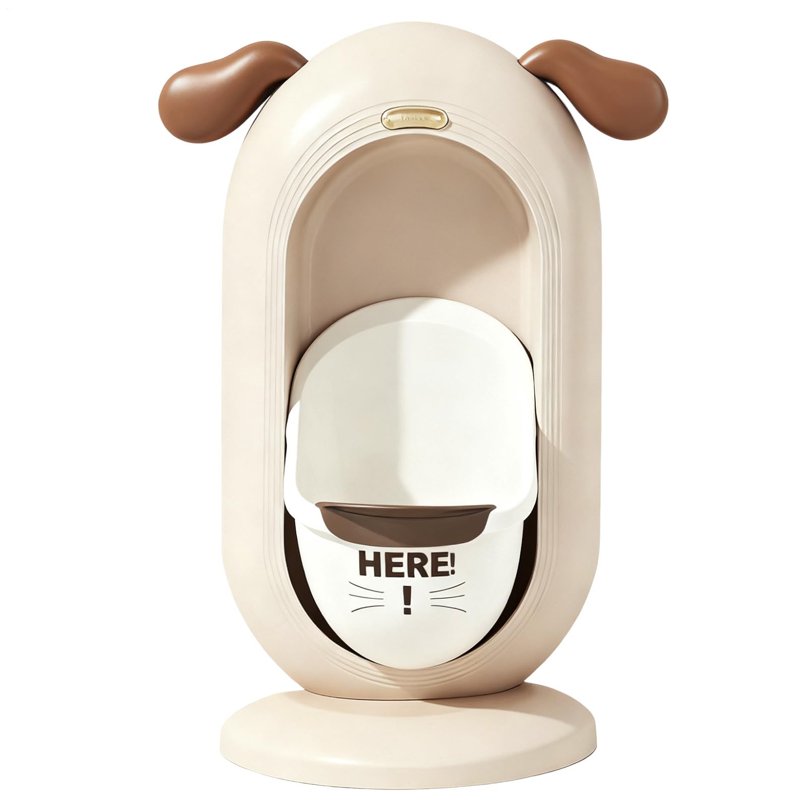 Wall-Mounted Kids Urinal for Boys – Adjustable Height Training Potty with Cute Cartoon Design, Anti-Splash, Easy to Clean, Portable Toilet for Home, Nursery, Travel (Beige) - Image 1