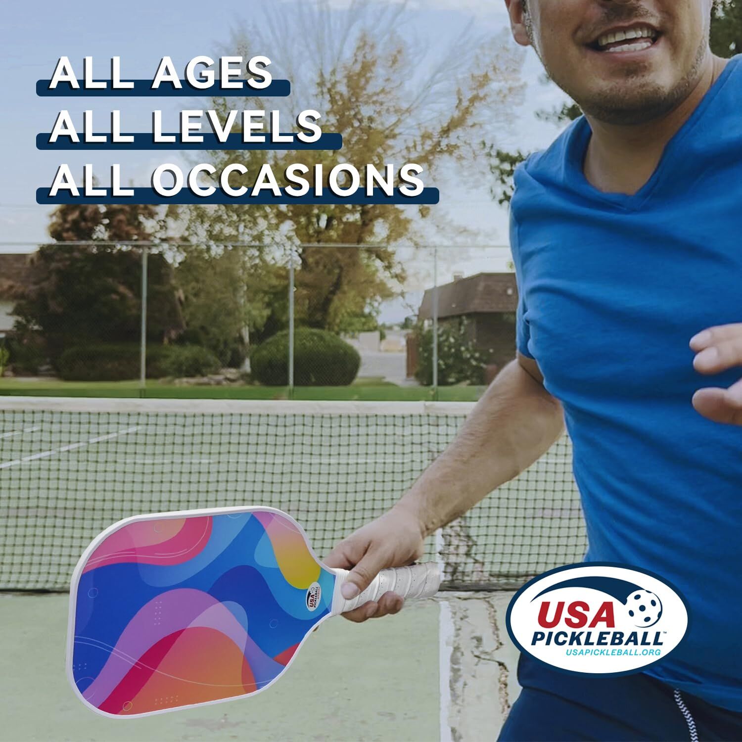 Pickleball Paddle Set with 4 Balls – Fiberglass Surface, Lightweight Grip | Indoor & Outdoor Play - Image 7