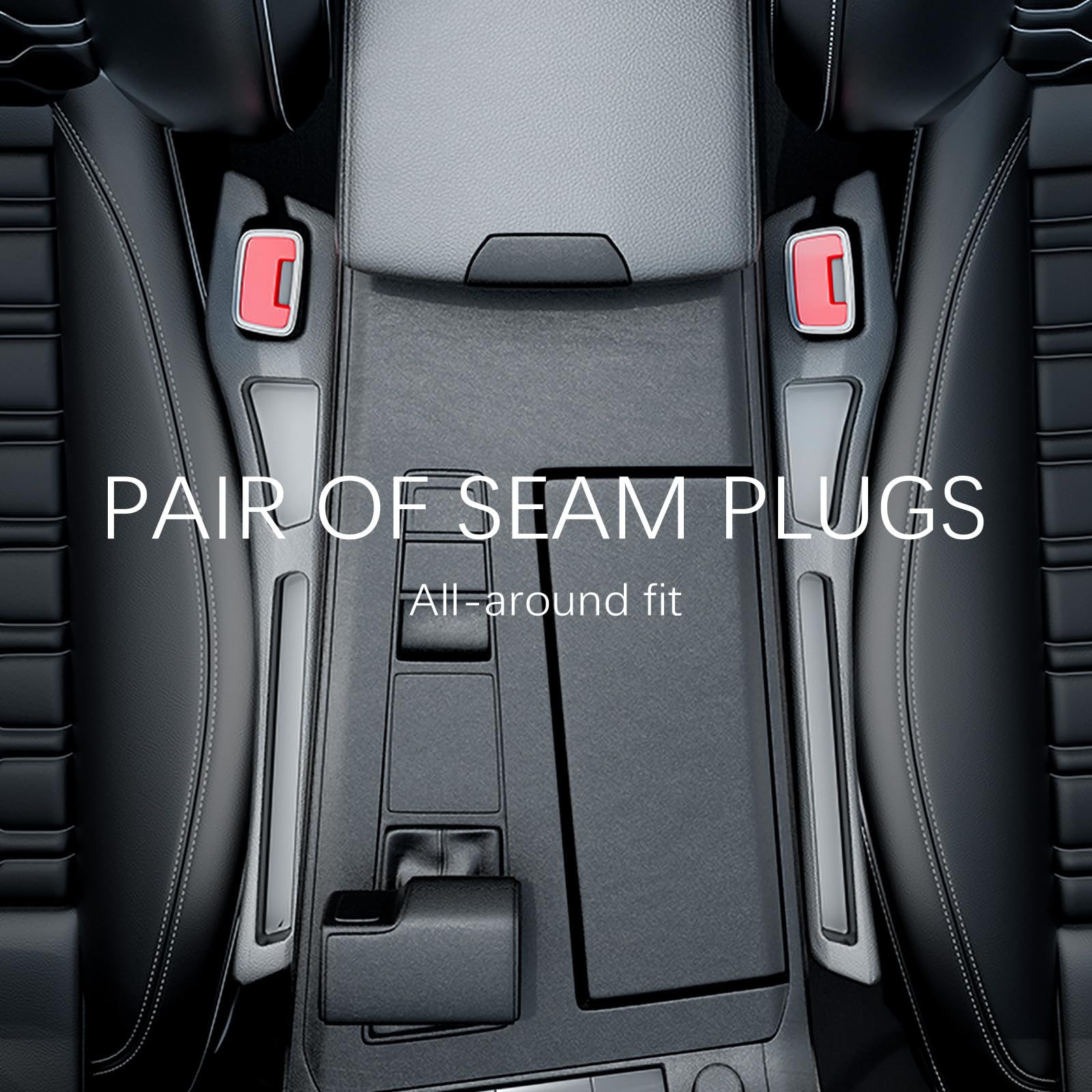 2-Pack Car Seat Gap Plugs – Dual-Function Gap Filler & Storage Organizer for Phones, Keys & Cards, Flexible EVA, Universal Fit, No Tools Needed (Black) - Image 6
