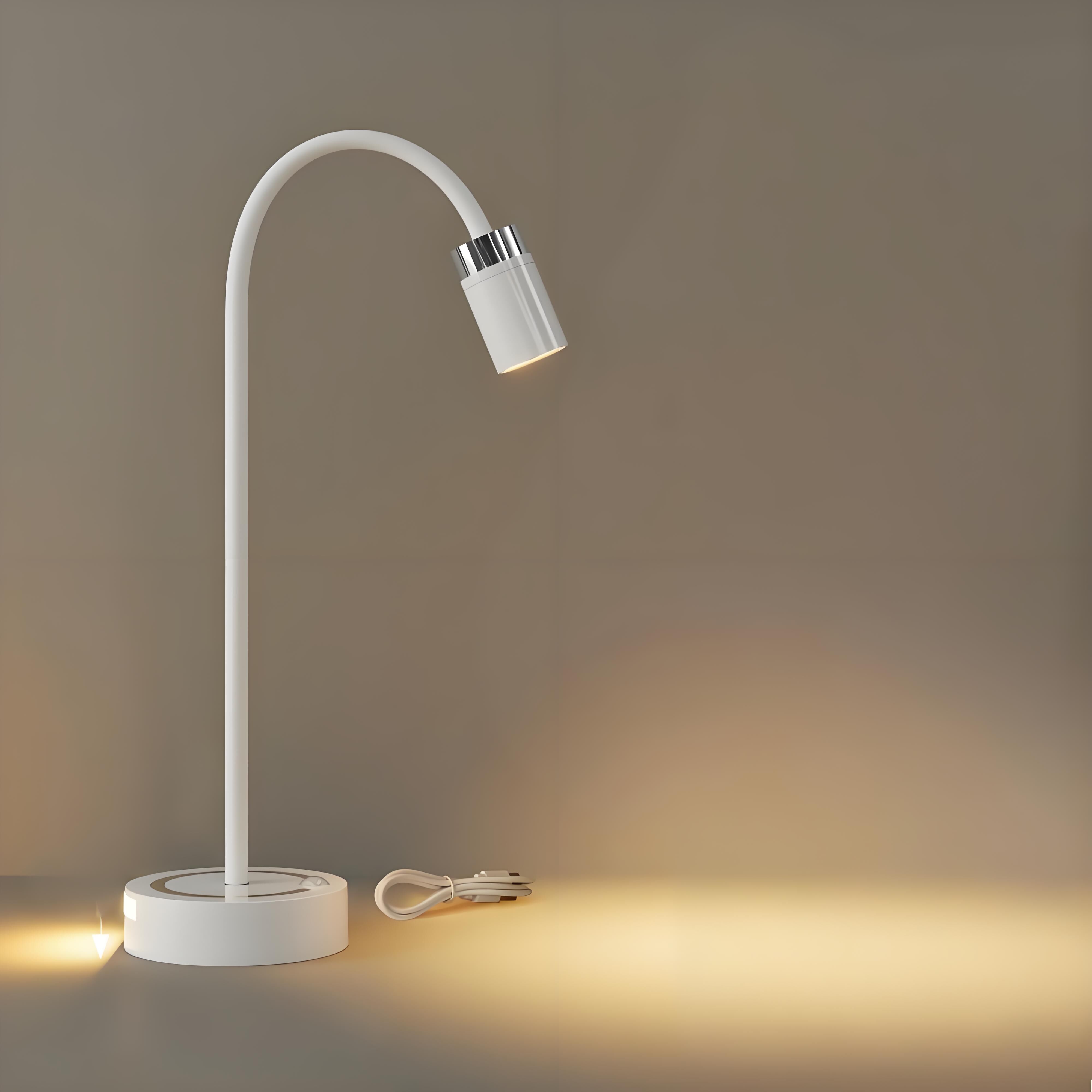 Rechargeable Motion Sensor Night Light – DIY Silicone Hose Lamp for Bedroom & Desk (White) | Other Colors Available in Store - Image 1