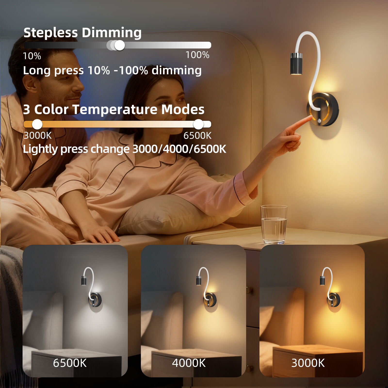 Rechargeable Motion Sensor Night Light – DIY Silicone Hose Lamp for Bedroom & Desk (White) | Other Colors Available in Store - Image 7