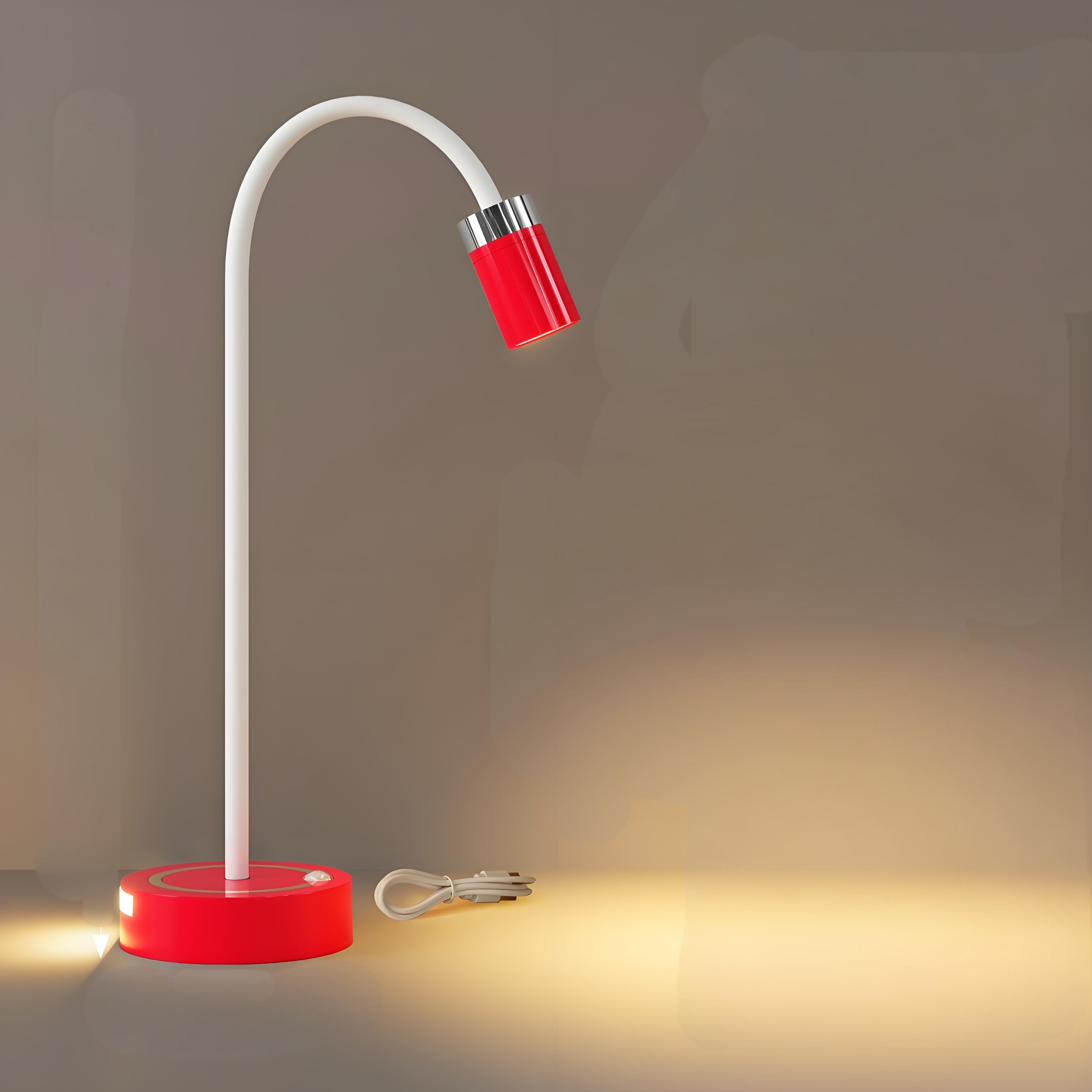 Rechargeable Motion Sensor Night Light – DIY Silicone Hose Lamp for Bedroom & Desk (Red) | Other Colors Available in Store - Image 1