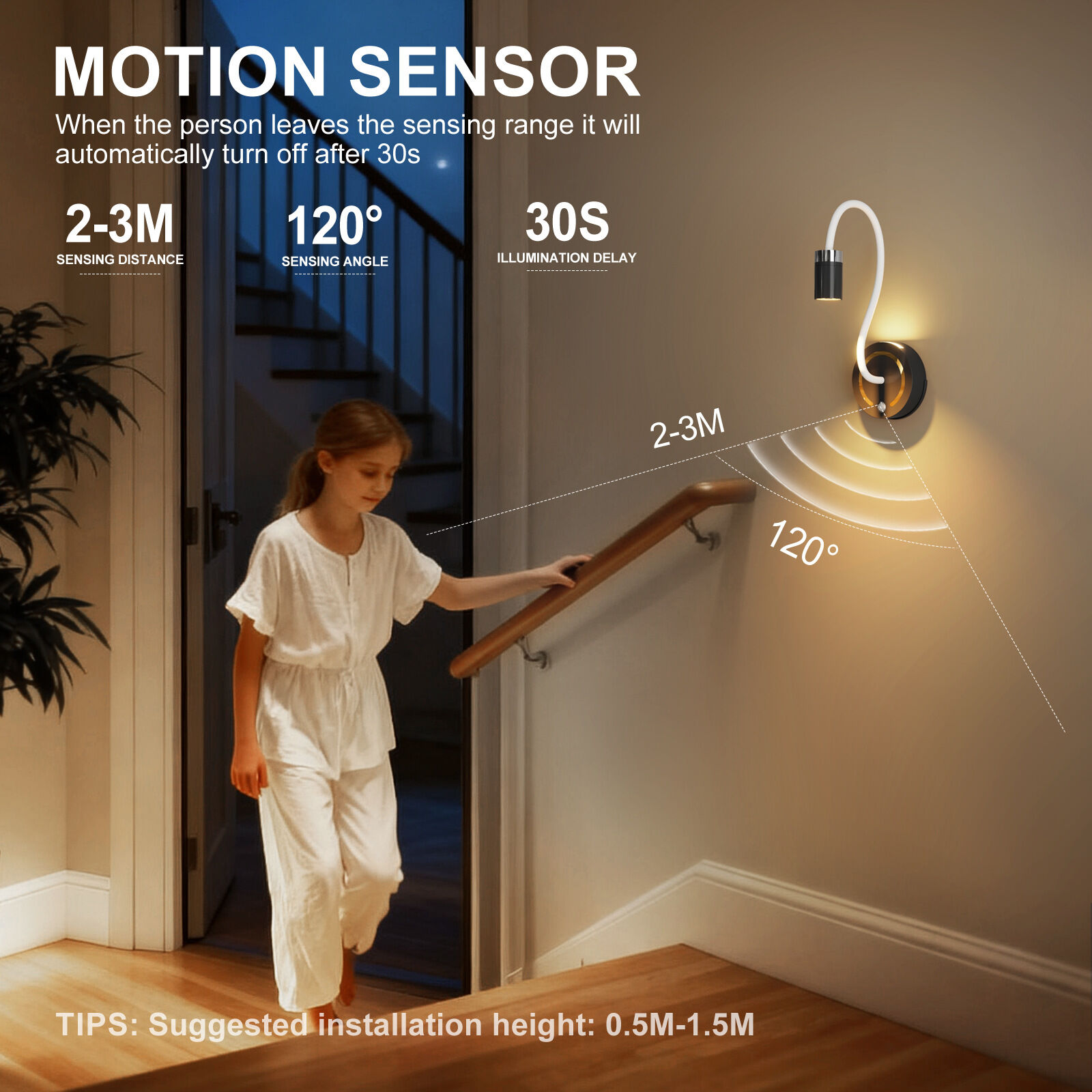 Rechargeable Motion Sensor Night Light – DIY Silicone Hose Lamp for Bedroom & Desk (Red) | Other Colors Available in Store - Image 5