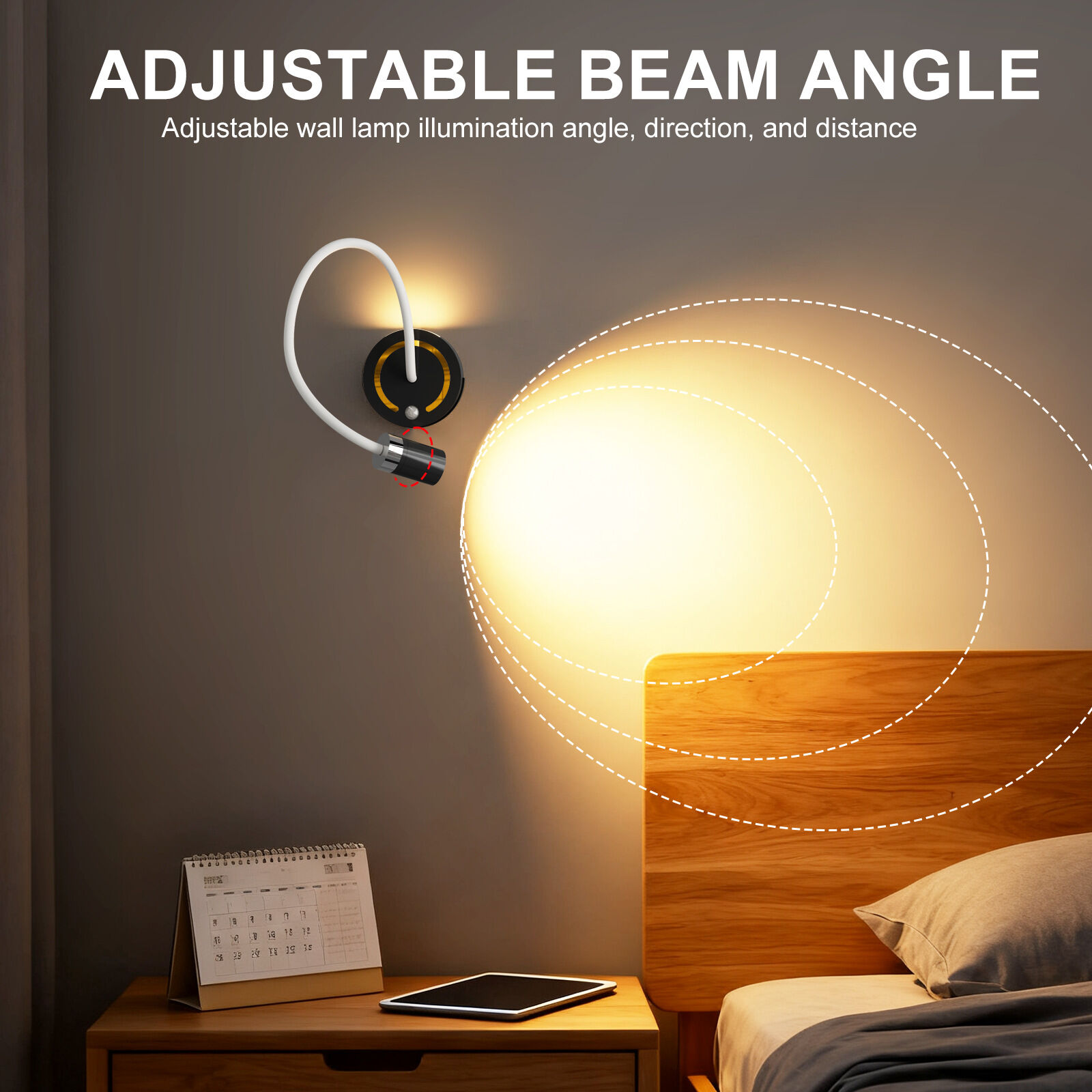 Rechargeable Motion Sensor Night Light – DIY Silicone Hose Lamp for Bedroom & Desk (Red) | Other Colors Available in Store - Image 6