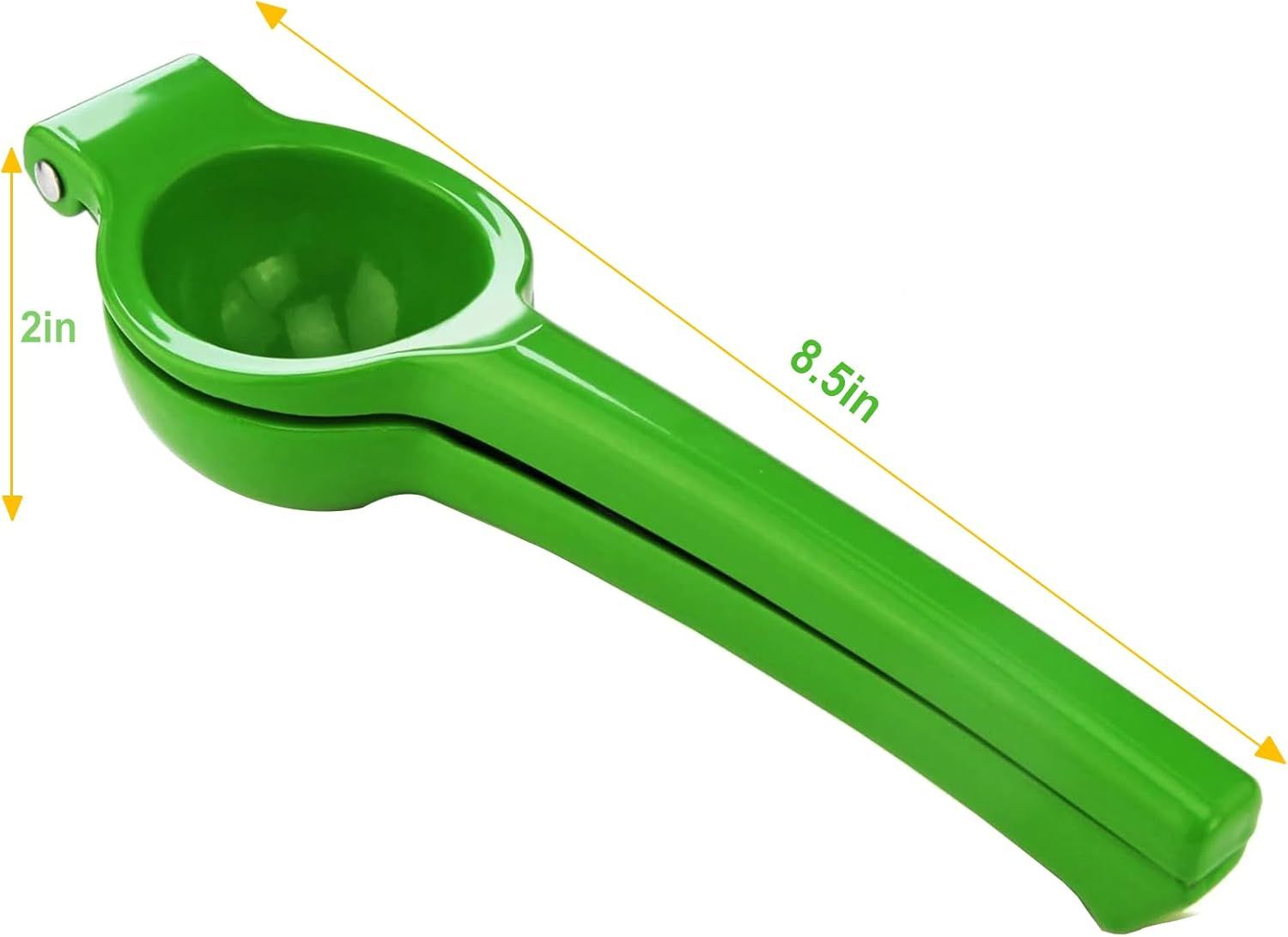 Manual Citrus Squeezer with Built-in Strainer, Non-Slip Handle & Grooved Press Head—For Lemons, Limes, Oranges—Easy Hand Juicing Tool for Cocktails, Dressings, Marinades—Includes Usage Guide (Green) - Image 4