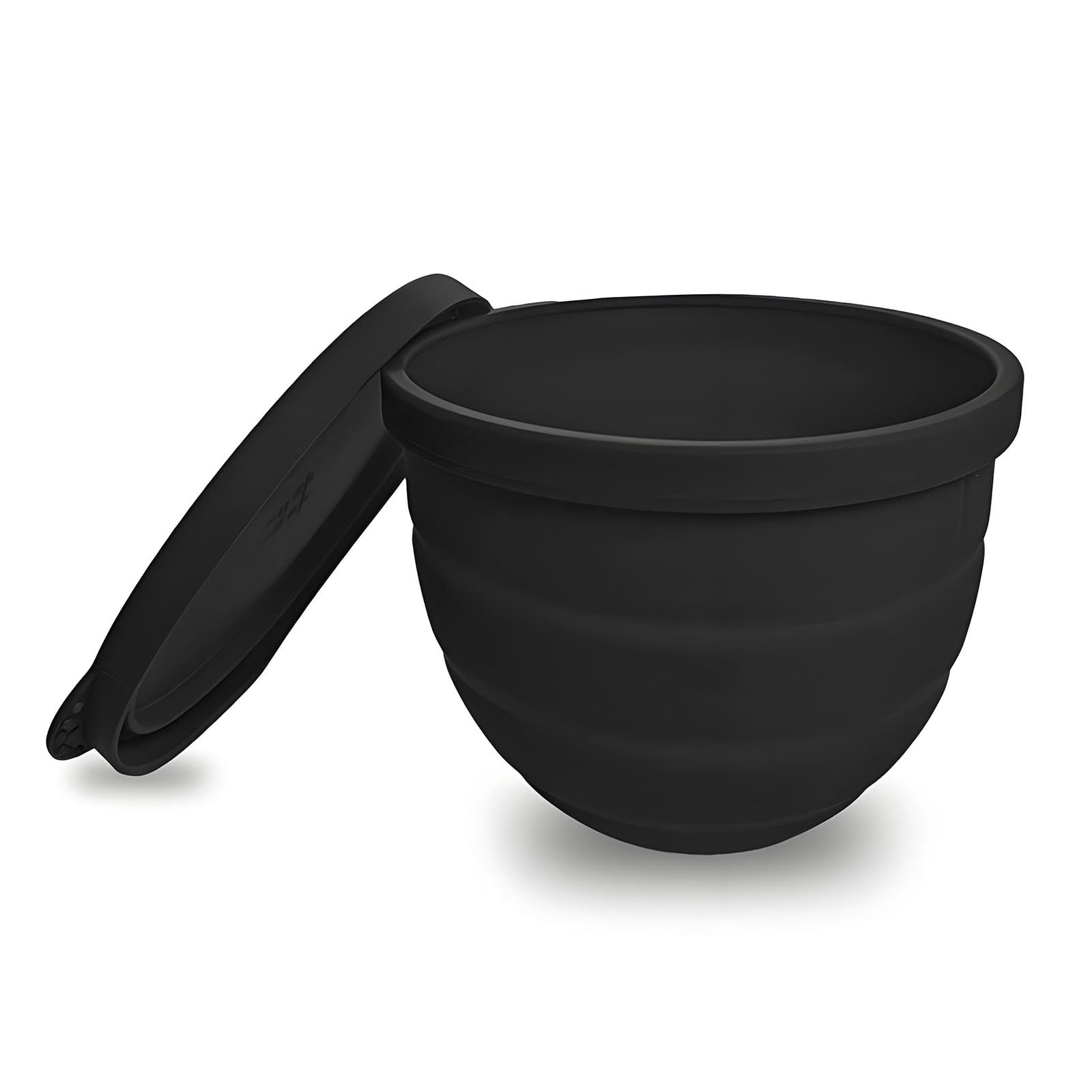 Silicone Bowl Liner for 4.5–5-Quart Stand Mixer – Food-Grade, Collapsible, Non-Stick Replacement Inner Bowl with Lid, Dishwasher Safe, Oven & Fridge Ready (Black) - Image 1