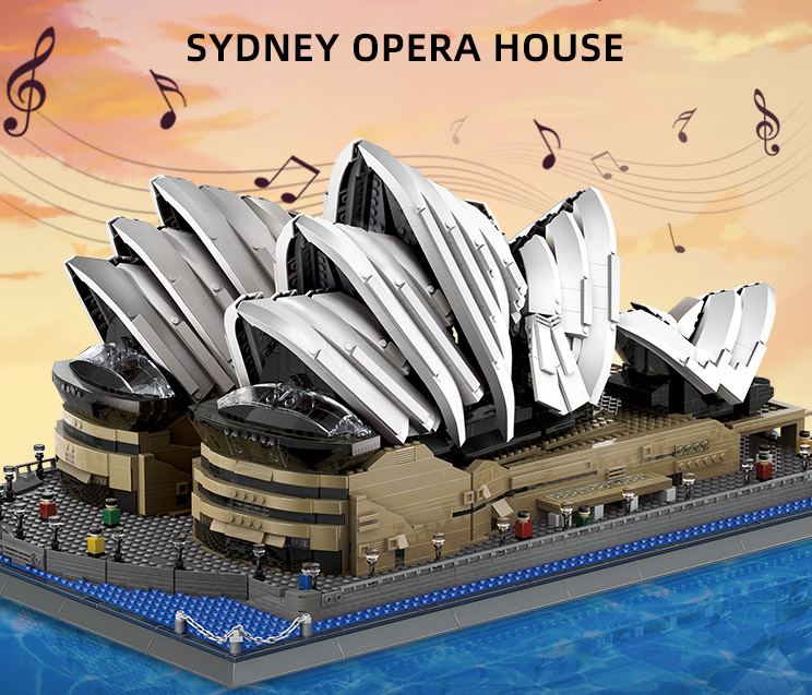 Sydney Opera House Mini Building Blocks Model – Iconic Architectural Masterpiece for Home Display, Gifts & Creative Play (White) | Other Architectural Models Available In-Store - Image 1