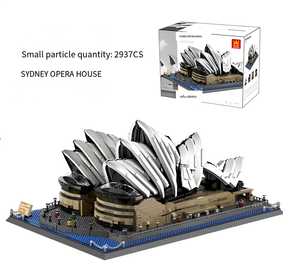 Sydney Opera House Mini Building Blocks Model – Iconic Architectural Masterpiece for Home Display, Gifts & Creative Play (White) | Other Architectural Models Available In-Store - Image 3