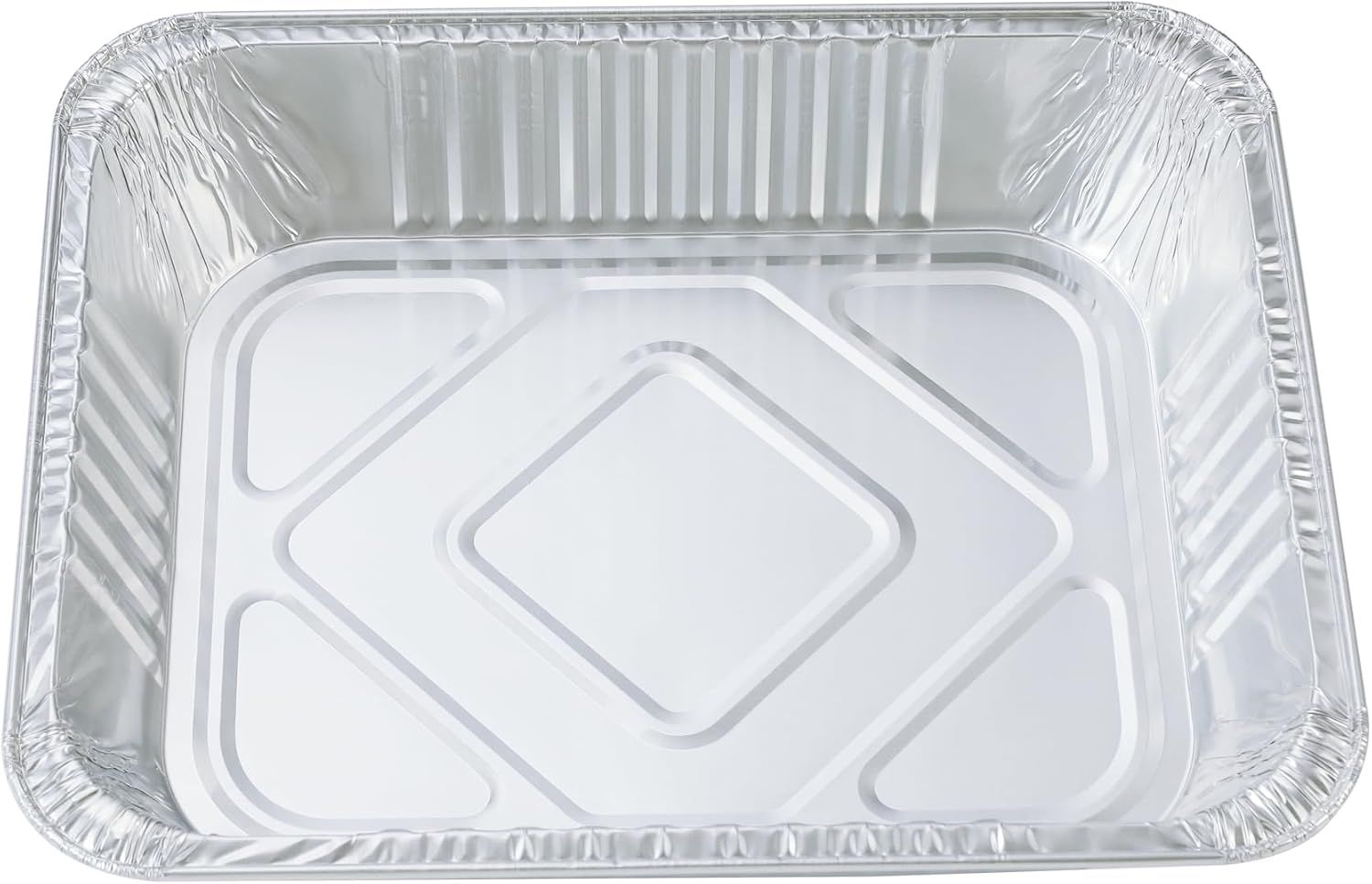 20 Pack Heavy-Duty Disposable Aluminum Foil Pans for Baking, Grilling & Catering – Extra Thick Rectangular Trays for Oven, BBQ & Steam Table Use (Silver) - Image 4