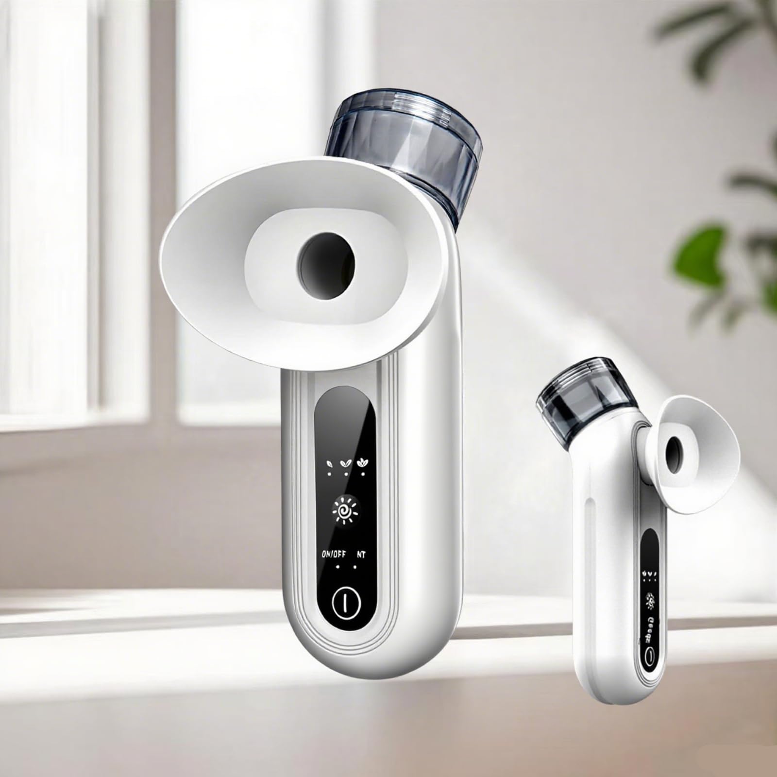 Portable Eye Mist Sprayer with Warm Steam & Nano Spray – Compact Facial Hydration Device for Daily Eye & Skin Care (White) - Image 1