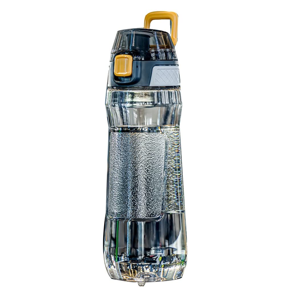 Portable Sport Water Bottle with Handle – Large Capacity Fitness Water Bottle for Gym, Hiking, Cycling, Outdoor Use – BPA-Free & Leak-Proof (Gray,1000ml) - Image 1