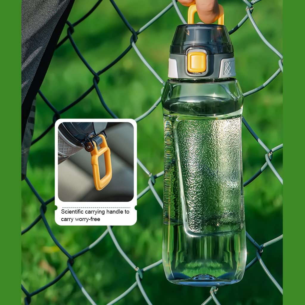 Portable Sport Water Bottle with Handle – Large Capacity Fitness Water Bottle for Gym, Hiking, Cycling, Outdoor Use – BPA-Free & Leak-Proof (Green,750ml) - Image 4