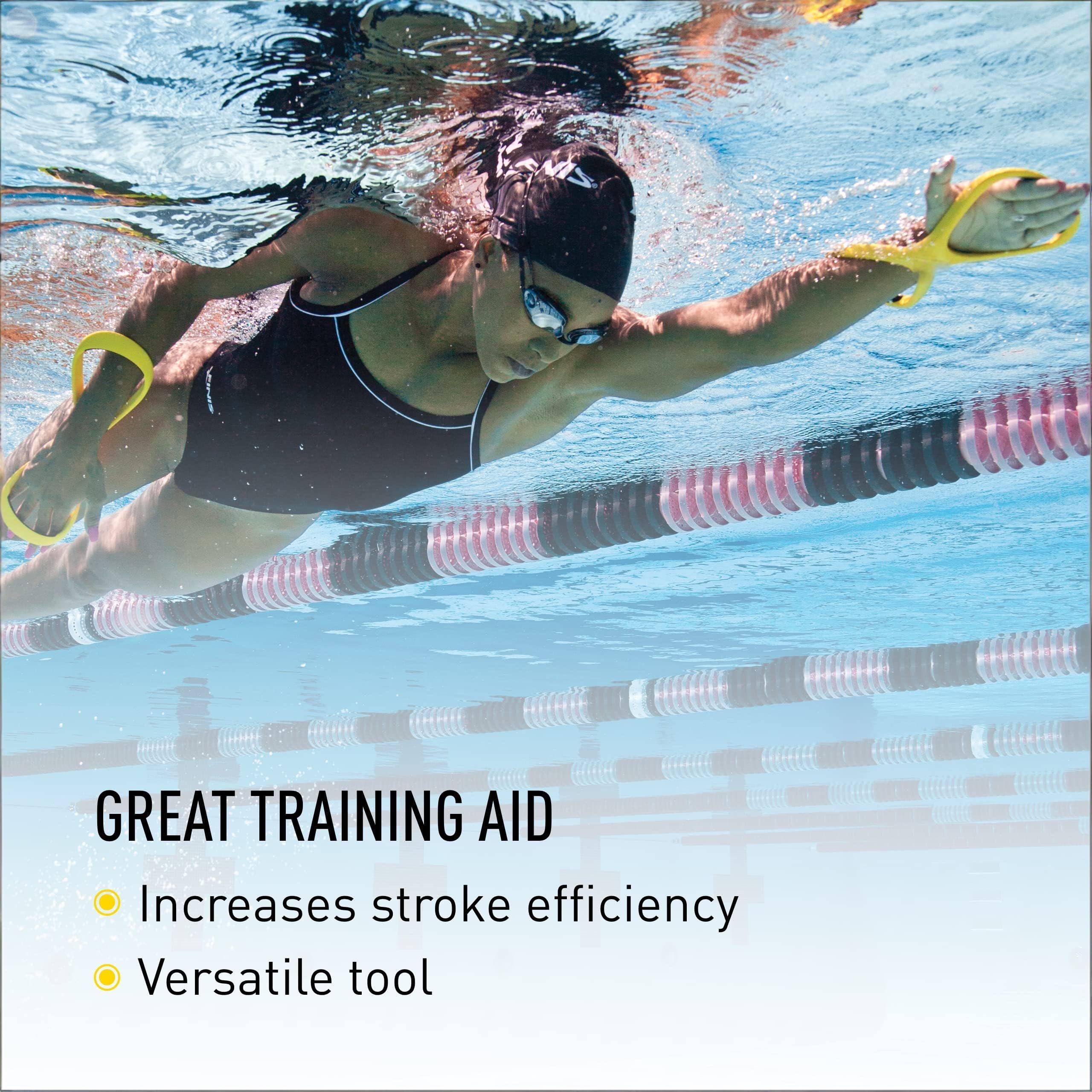 Swimming Forearm Fulcrum Trainer – Figure-8 Design for Early Vertical Forearm (EVF) Technique, Improves Stroke Efficiency & Reduces Shoulder Stress (Yellow,Junior) - Image 3