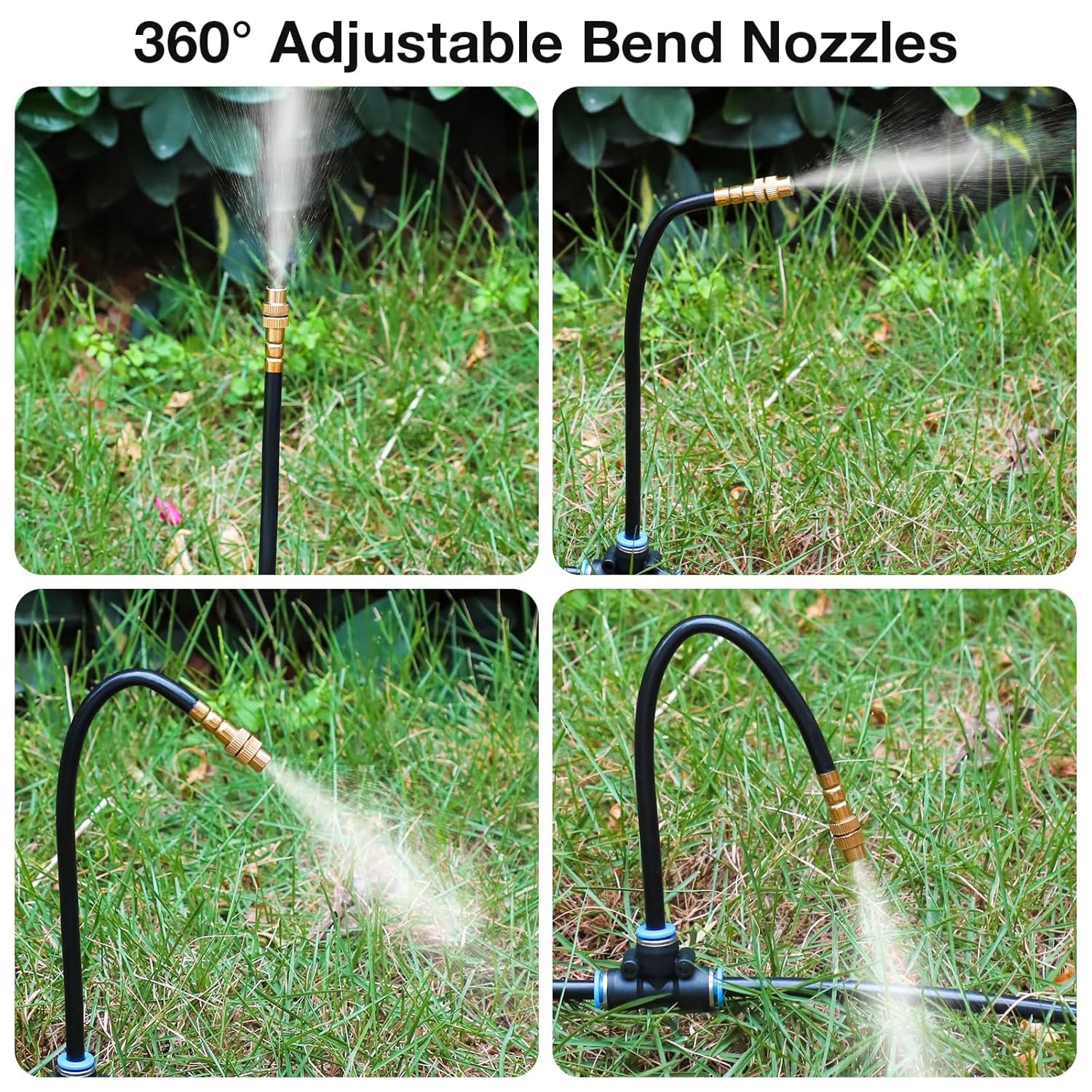Drip Irrigation System, No 1/4 Pipe, only 6pcs Adjustable Copper Nobbles and 6pcs Quick Connectors - Image 6