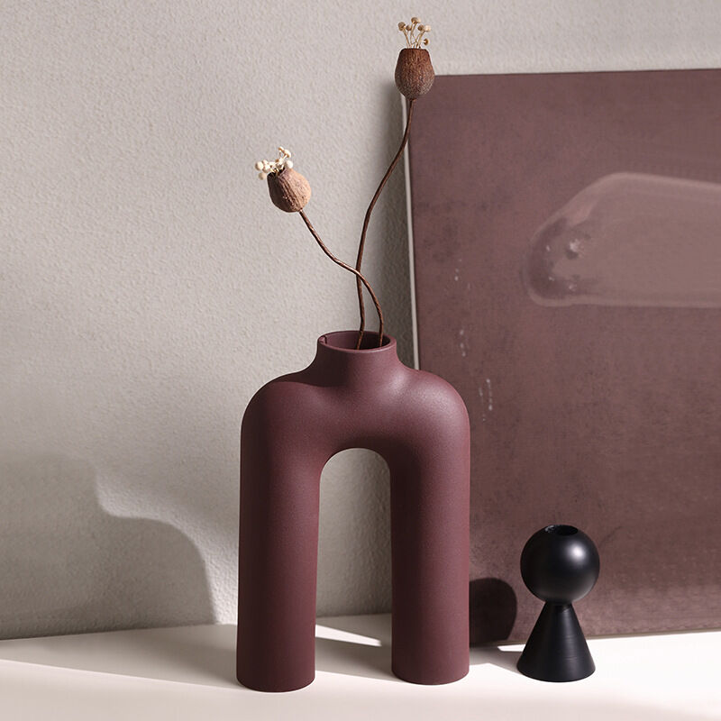 Tubular Letter Vase Set（3-Piece ） – Modern Ceramic Decor for Living Room, Dining Table & TV Stand | Other Luxury Styles Available in Store - Image 4