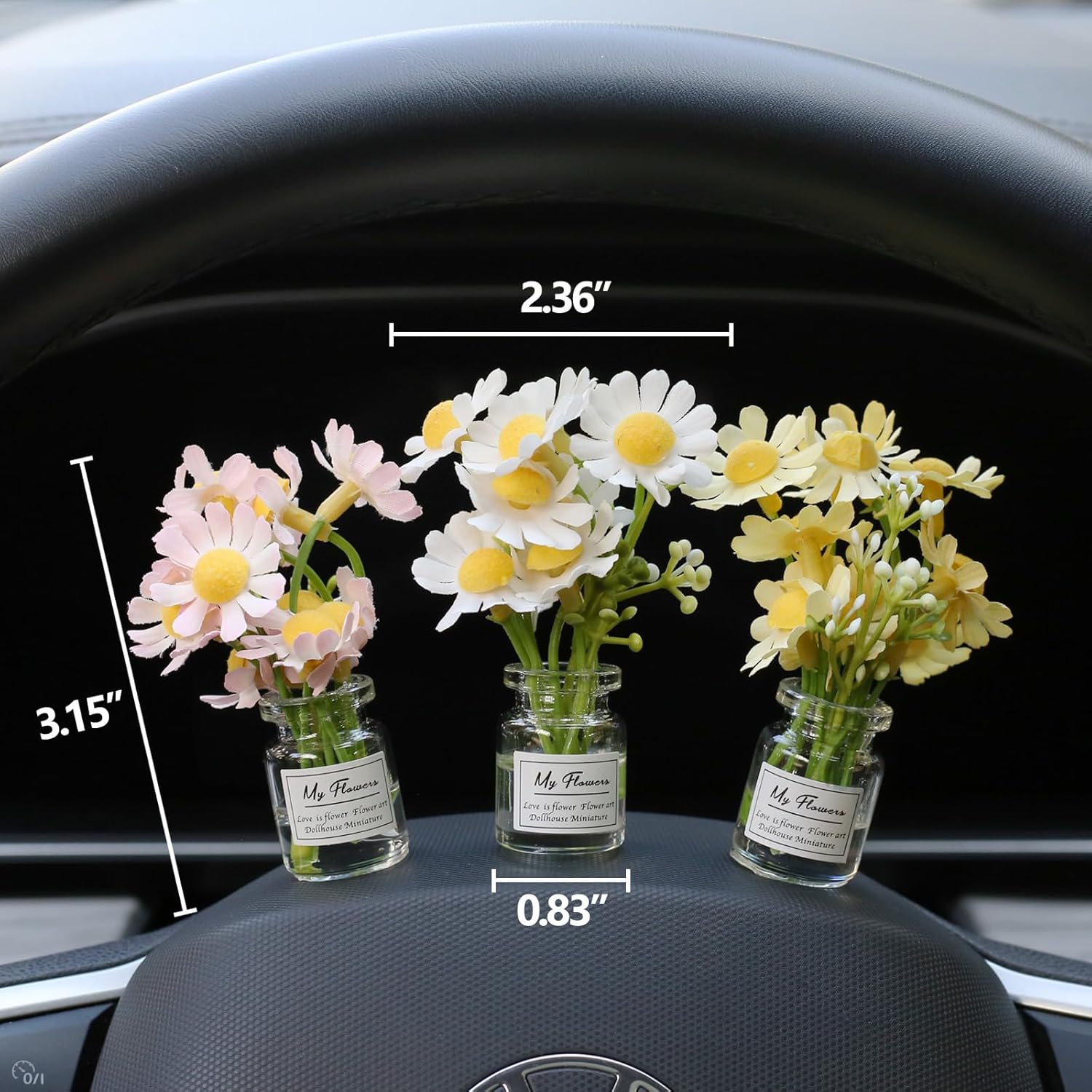 Daisy Car Dashboard Decorations: Cute Aesthetic Interior Accessories for Australian Women’s Cars - Image 2