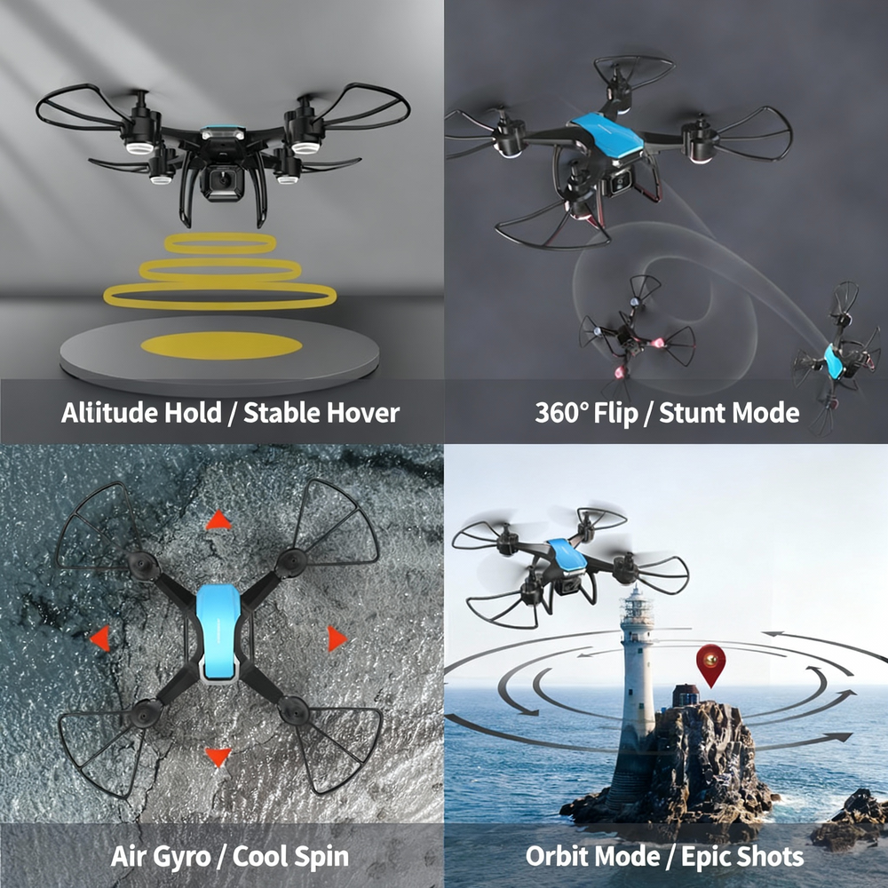 Christmas gift Fierce DIY 4K Camera Drone: Build & Fly Your Own Stunt Quadcopter for Thrilling Aerial Adventures - Image 5