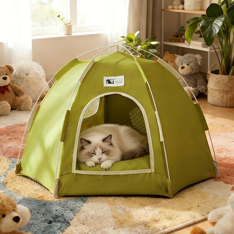 Cat Tent Cat Furniture Cat Bed Cat Hideaway Cat Den Foldable Cat Tent Cat - Image 2
