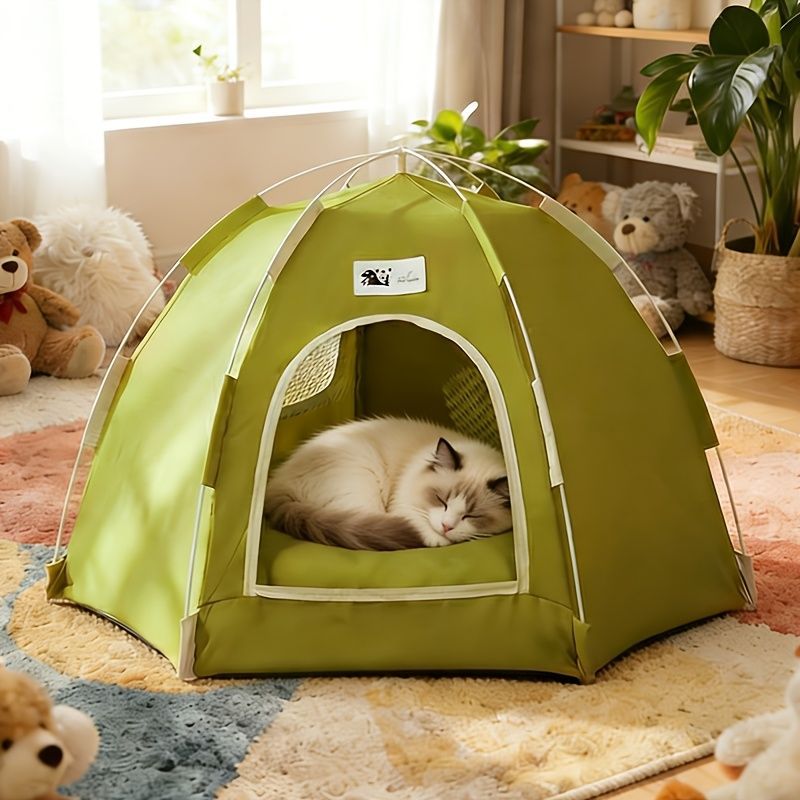 Cat Tent Cat Furniture Cat Bed Cat Hideaway Cat Den Foldable Cat Tent Cat - Image 5