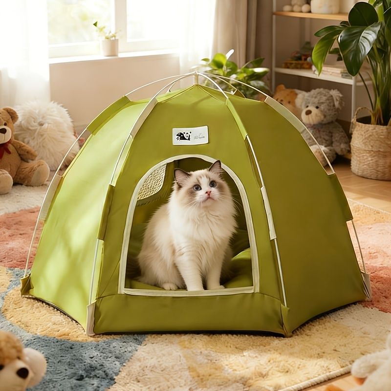 Cat Tent Cat Furniture Cat Bed Cat Hideaway Cat Den Foldable Cat Tent Cat - Image 6