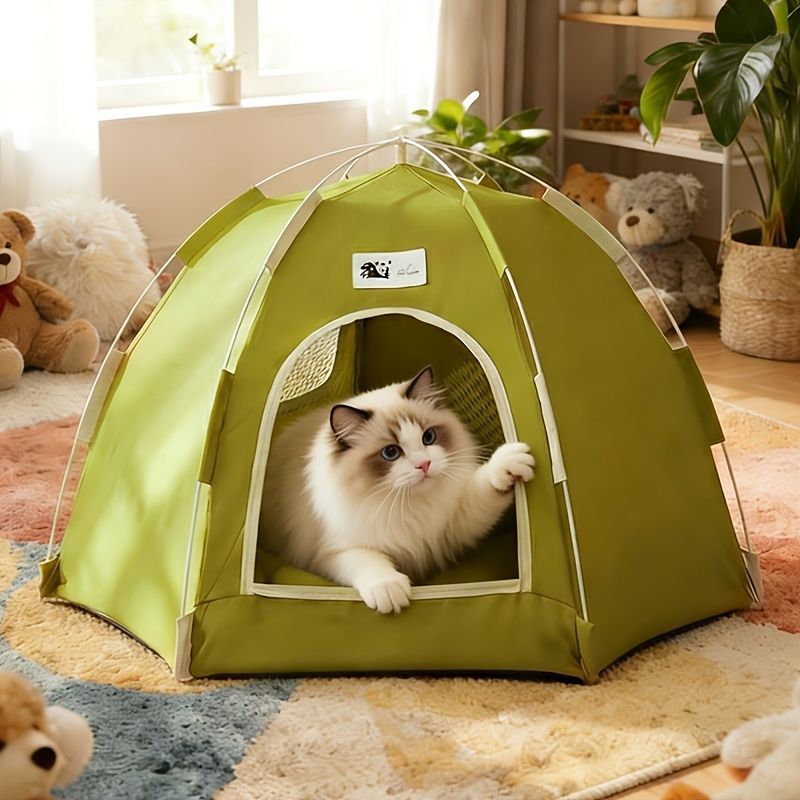Cat Tent Cat Furniture Cat Bed Cat Hideaway Cat Den Foldable Cat Tent Cat - Image 7