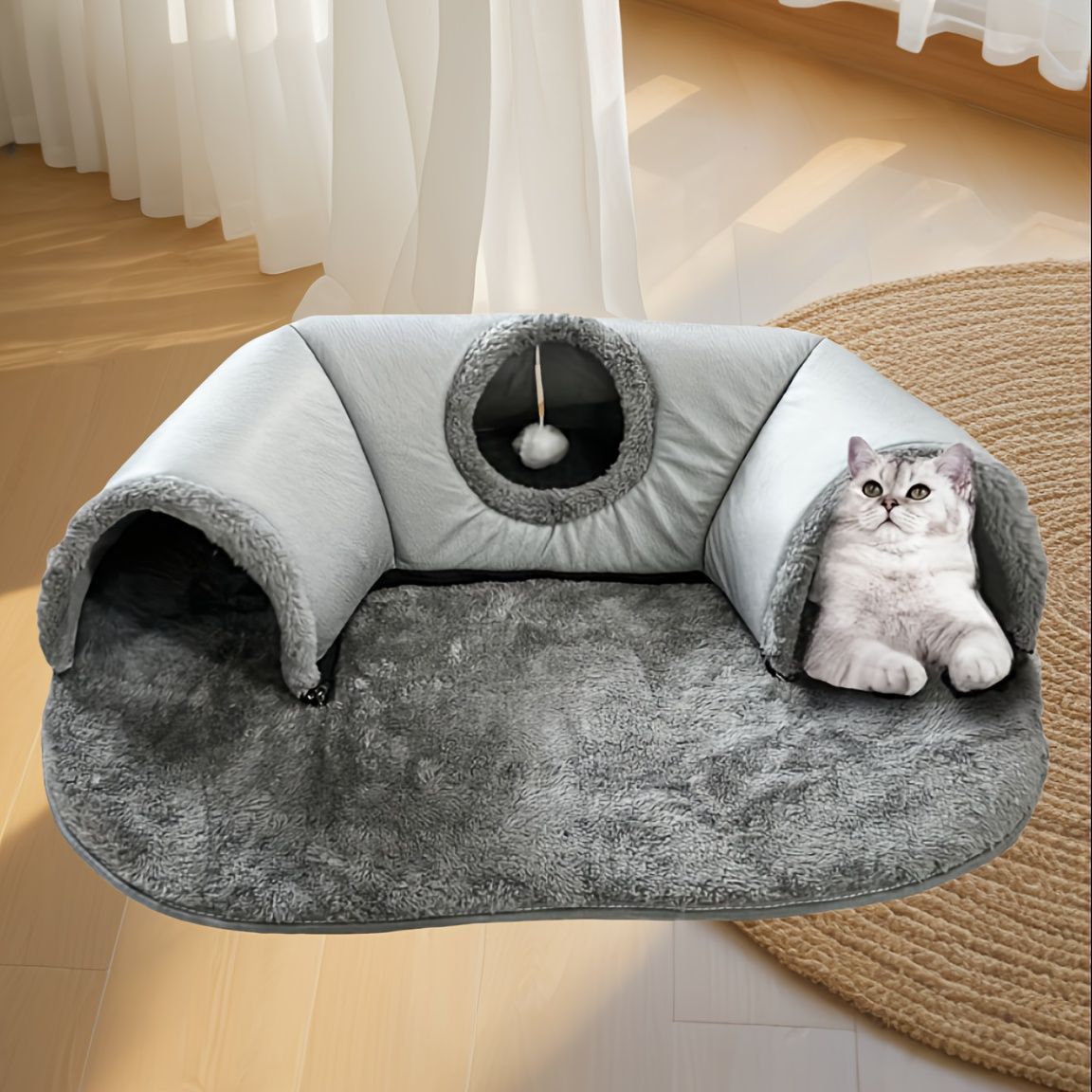 Cat Bed Cat Furniture Cat Tunnels Cat Toy Cat Comfort Cat Entertainment - Image 2