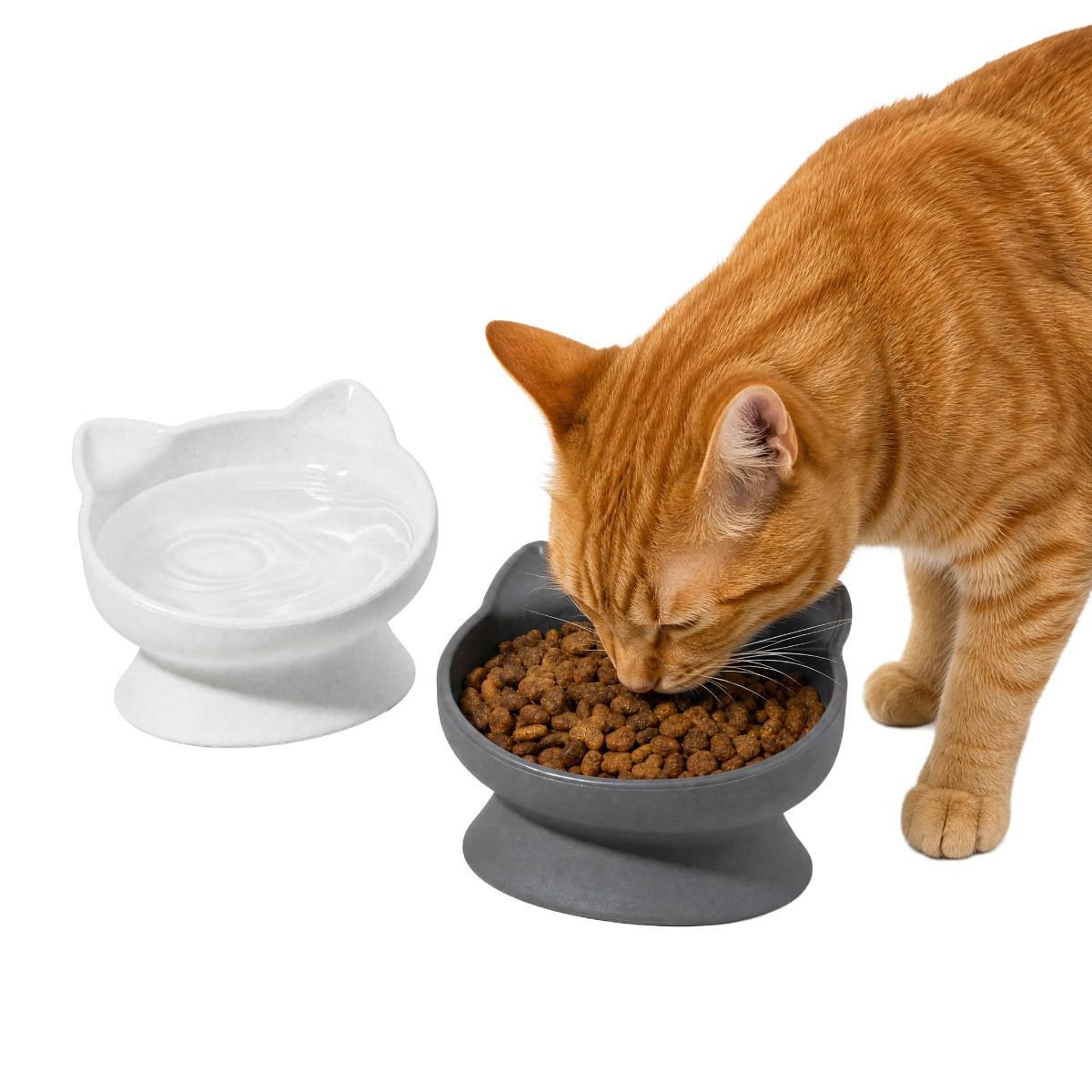 Cat Bowls Cat-Shaped Bowls Cat Feeding Cat Supplies High-Quality Cat Bowls - Image 5