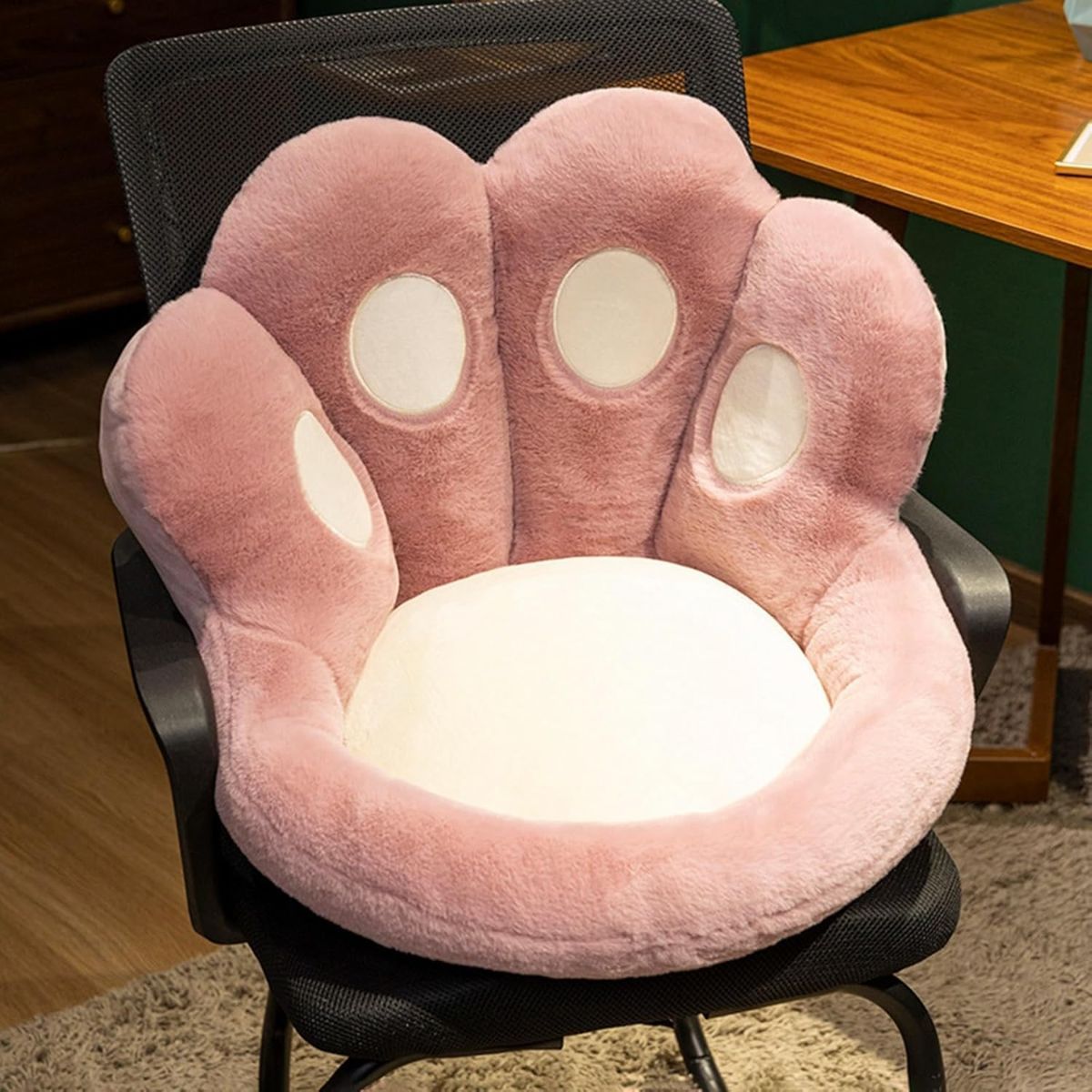 Cat Paw Cushion Chair Cushion Plush Cushion Home Decor Gift For Her Versatile - Pink - Size 45*40*35cm - Image 1