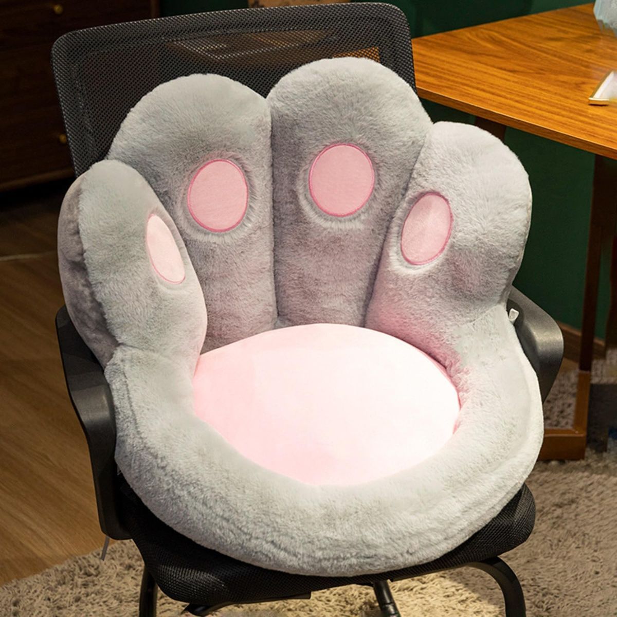 Cat Paw Cushion Chair Cushion Plush Cushion Home Decor Gift For Her Versatile - Pink - Size 45*40*35cm - Image 7
