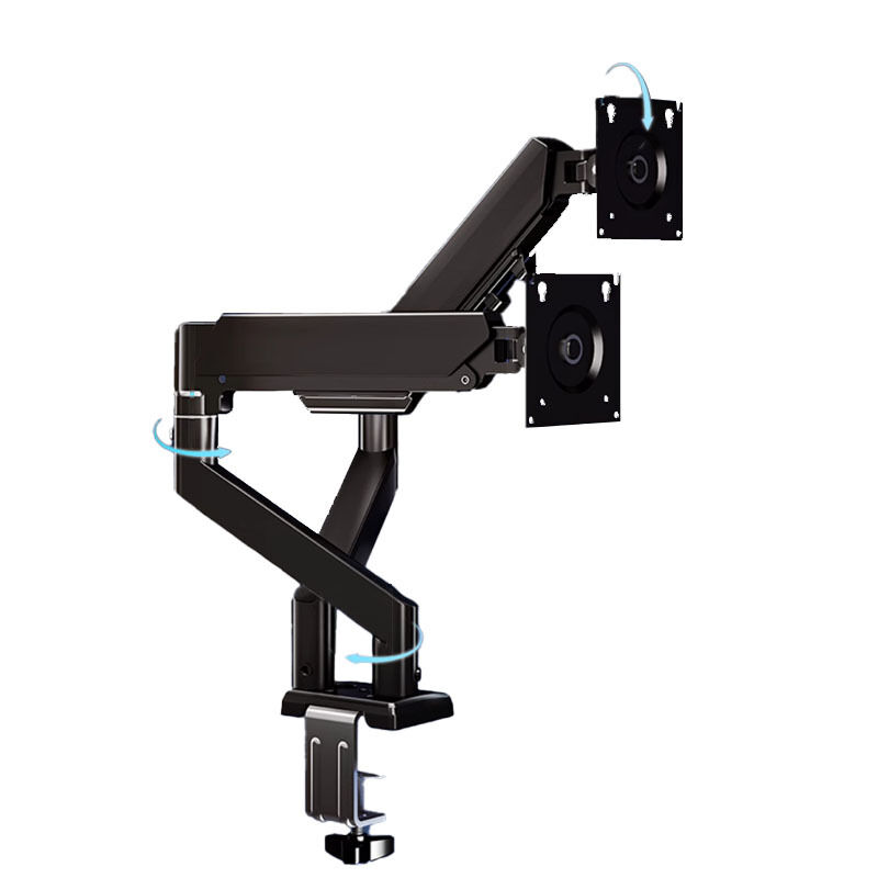 Dual Monitor Arm: 360° Rotatable, Space-Saving Desk Mount for Dual Screens, Ideal for Aussie Home & Office - Image 1