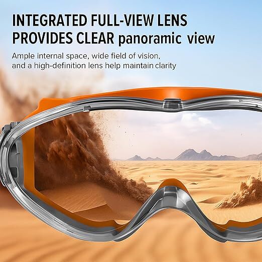 Christmas gifts Anti-Fog Safety Goggles, Outdoor Wind & Dust Protection, Clear Vision Lab & Work Goggles for Aussies(blue) - Image 7