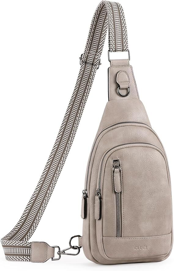 Grey Faux Leather Sling Bag: Unisex, Spacious, Reversible Crossbody for Aussies - Image 1