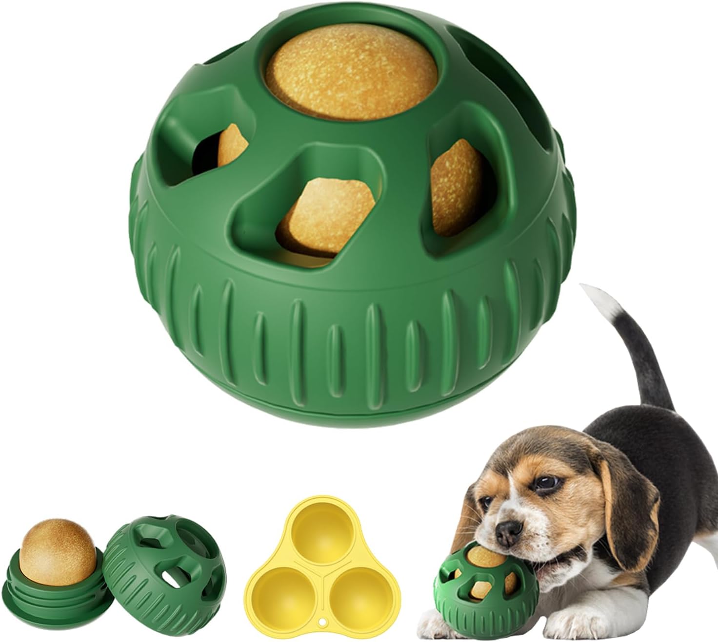 Interactive Dog Toys, Treat Dispensing Dog Toy, Chew Toys to Keep Your Pup Distracted, Frozen Dog Treats Toy for Aggressive Chewer, Durable Dog Puzzle for Small Medium Dog - Image 1