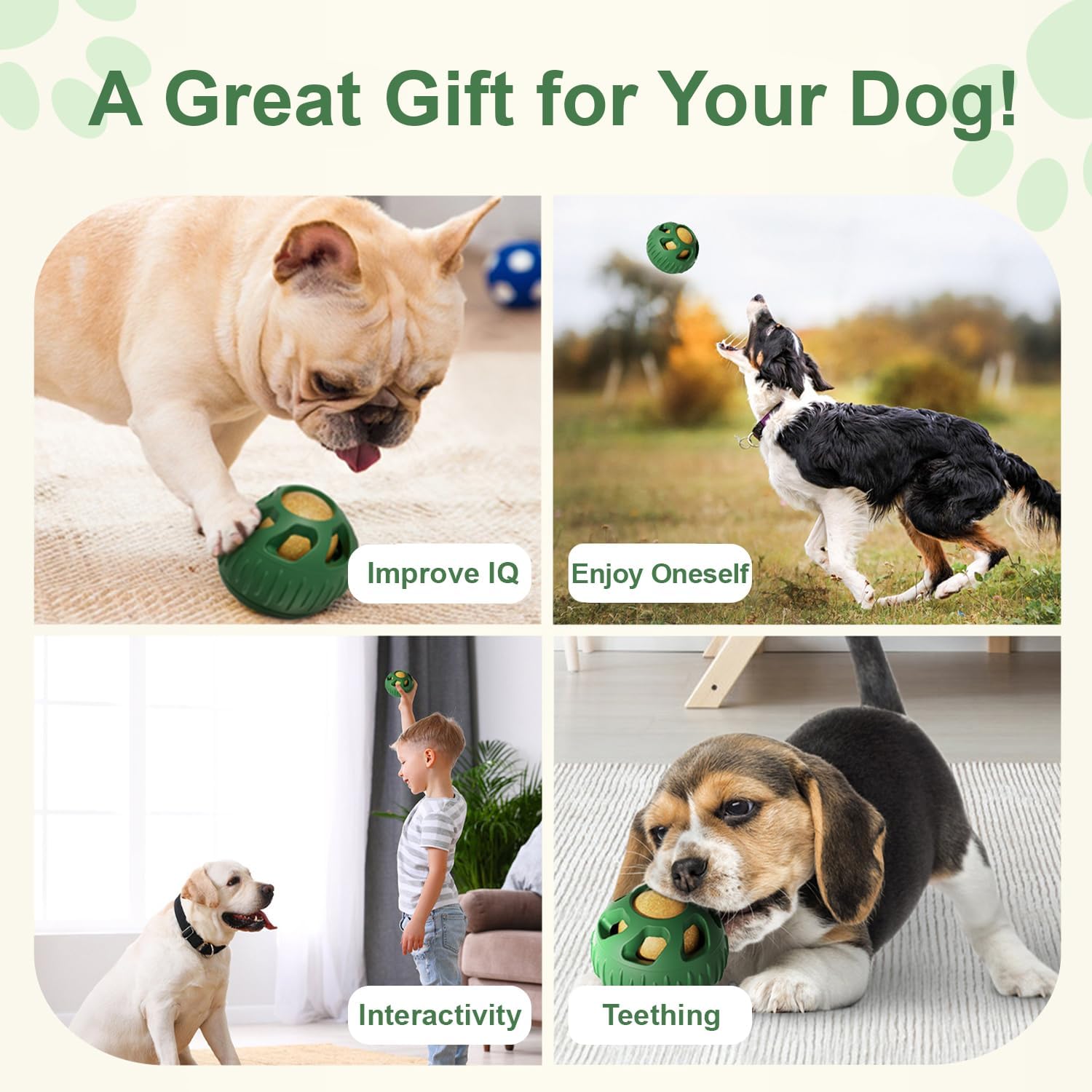 Interactive Dog Toys, Treat Dispensing Dog Toy, Chew Toys to Keep Your Pup Distracted, Frozen Dog Treats Toy for Aggressive Chewer, Durable Dog Puzzle for Small Medium Dog - Image 7