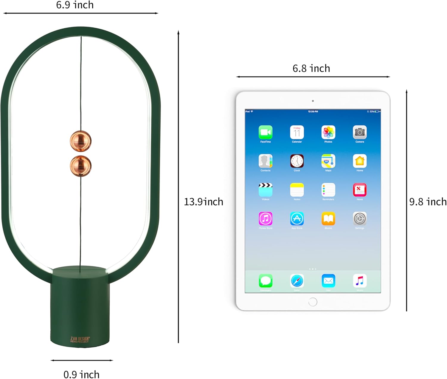 Green Magnetic Balance LED Table Lamp: USB-Powered, Dimmable Eye-Care Light with Award-Winning Design for Australian Homes & Offices - Image 8