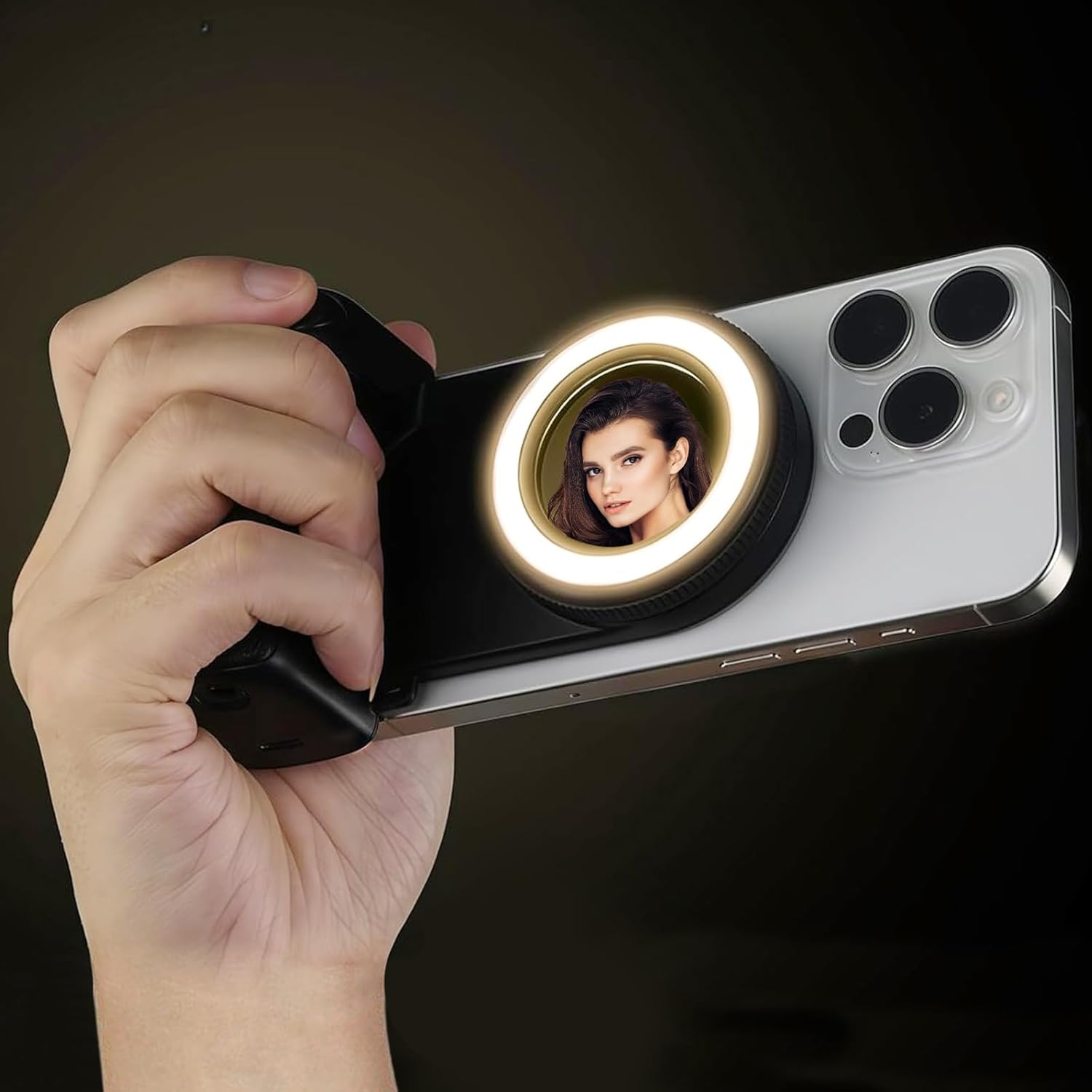 Magnetic Phone Camera Grip with Fill Light & Remote: Stable Shooting Holder for iPhone/Android – Ideal for Vlog, Selfie & Photography - Image 1