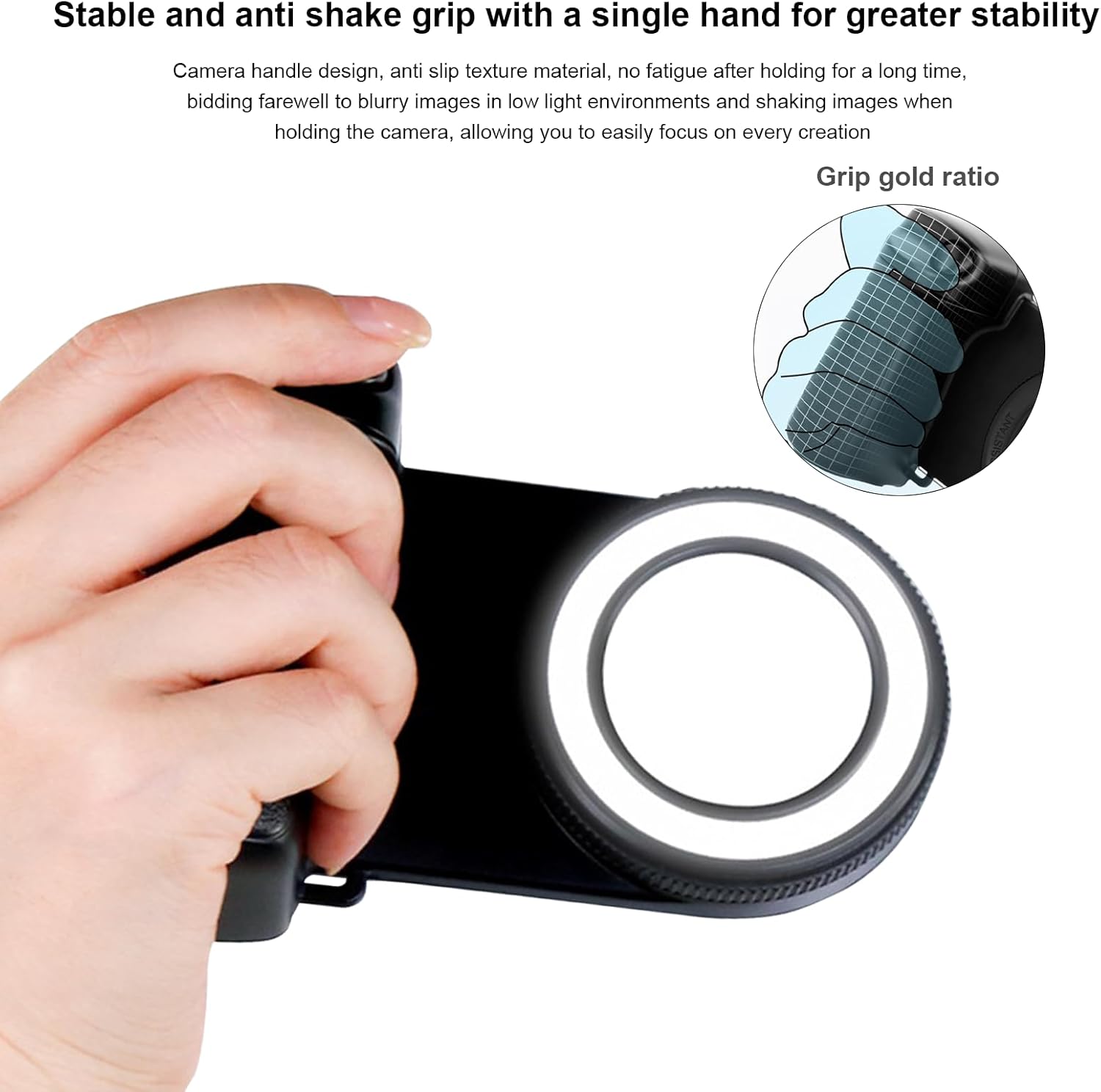 Magnetic Phone Camera Grip with Fill Light & Remote: Stable Shooting Holder for iPhone/Android – Ideal for Vlog, Selfie & Photography - Image 5